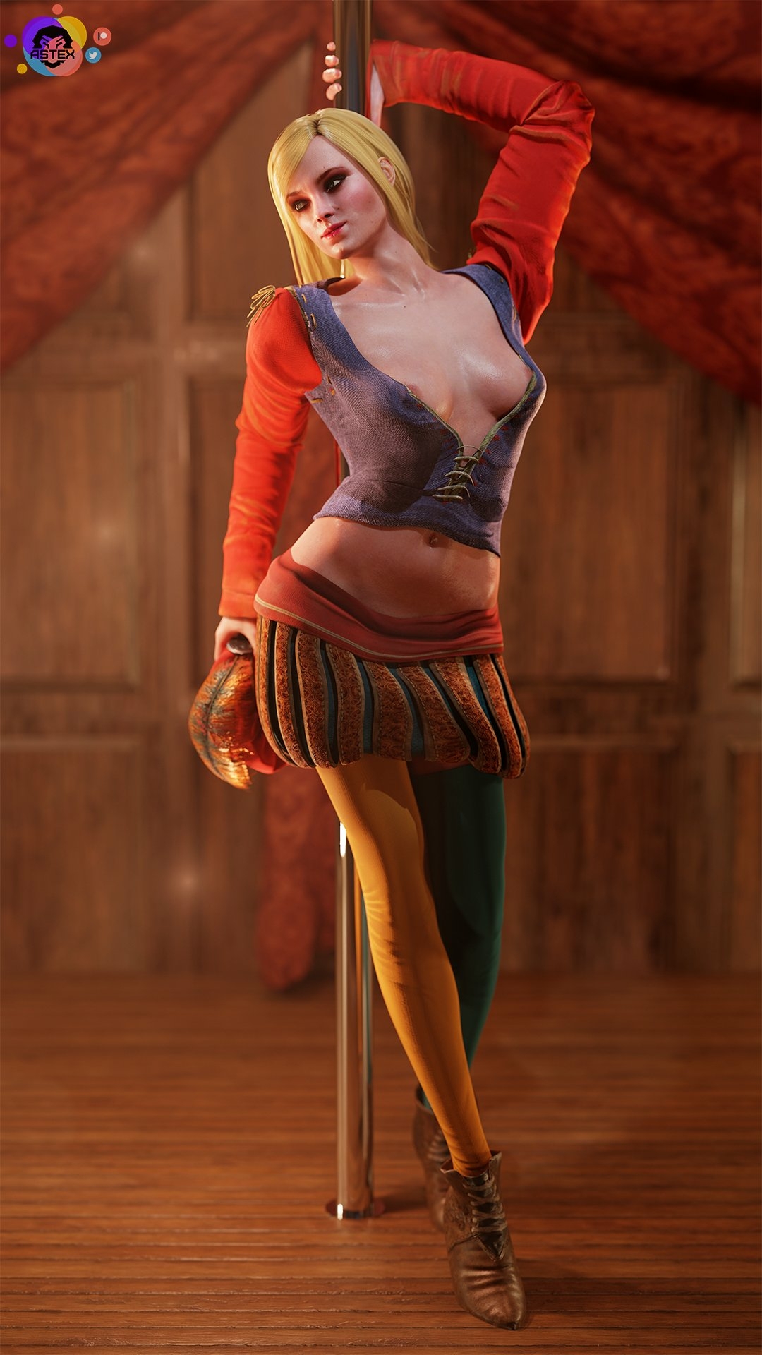 Priscilla. Striptease💃 The Witcher Priscilla Boobs Big boobs Big Tits Tits Ass Cake Sexy Horny Face Horny 3d Porn 3