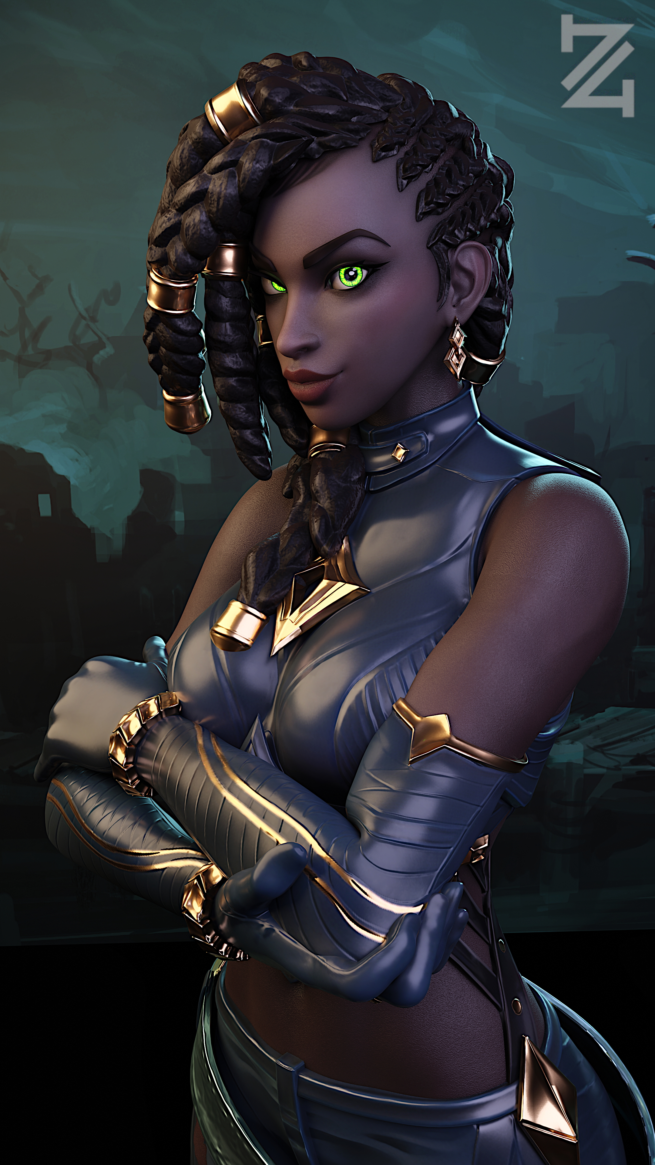 Senna SET League Of Legends Senna (league Of Legends) Portrait Sfw Sexy Cute Pinup Ebony Black Women Ass