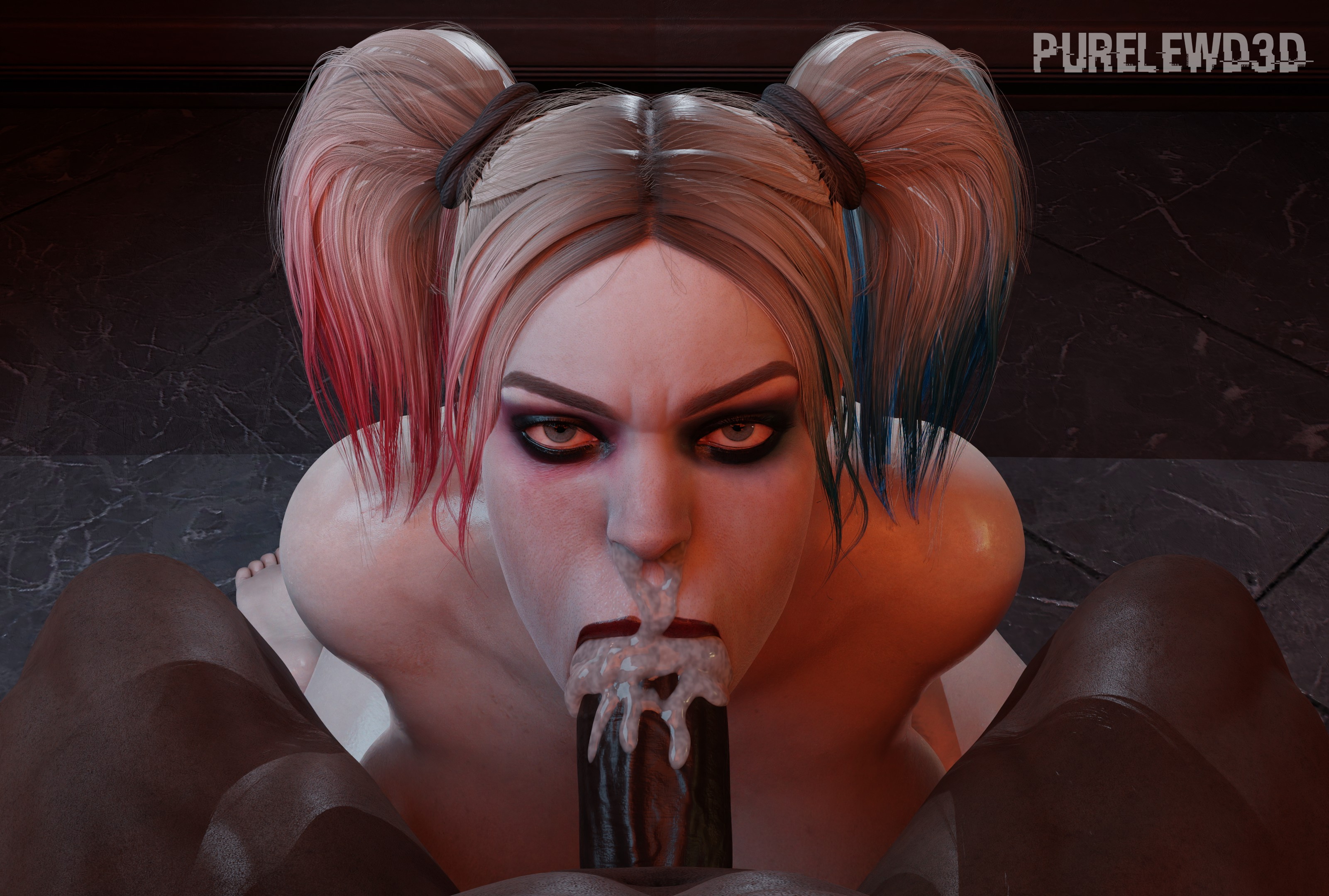 Harley Quinn Blow Job/ Dr. Quinzel penis inspection COOM ALTS Harley Quinn Dc Comics Harleen Quinzel Bbc Big boobs Big Dick Blowjob Blonde Interracial Cum Cumshot Cum In Mouth Cum Swallow Cum In Throat 2