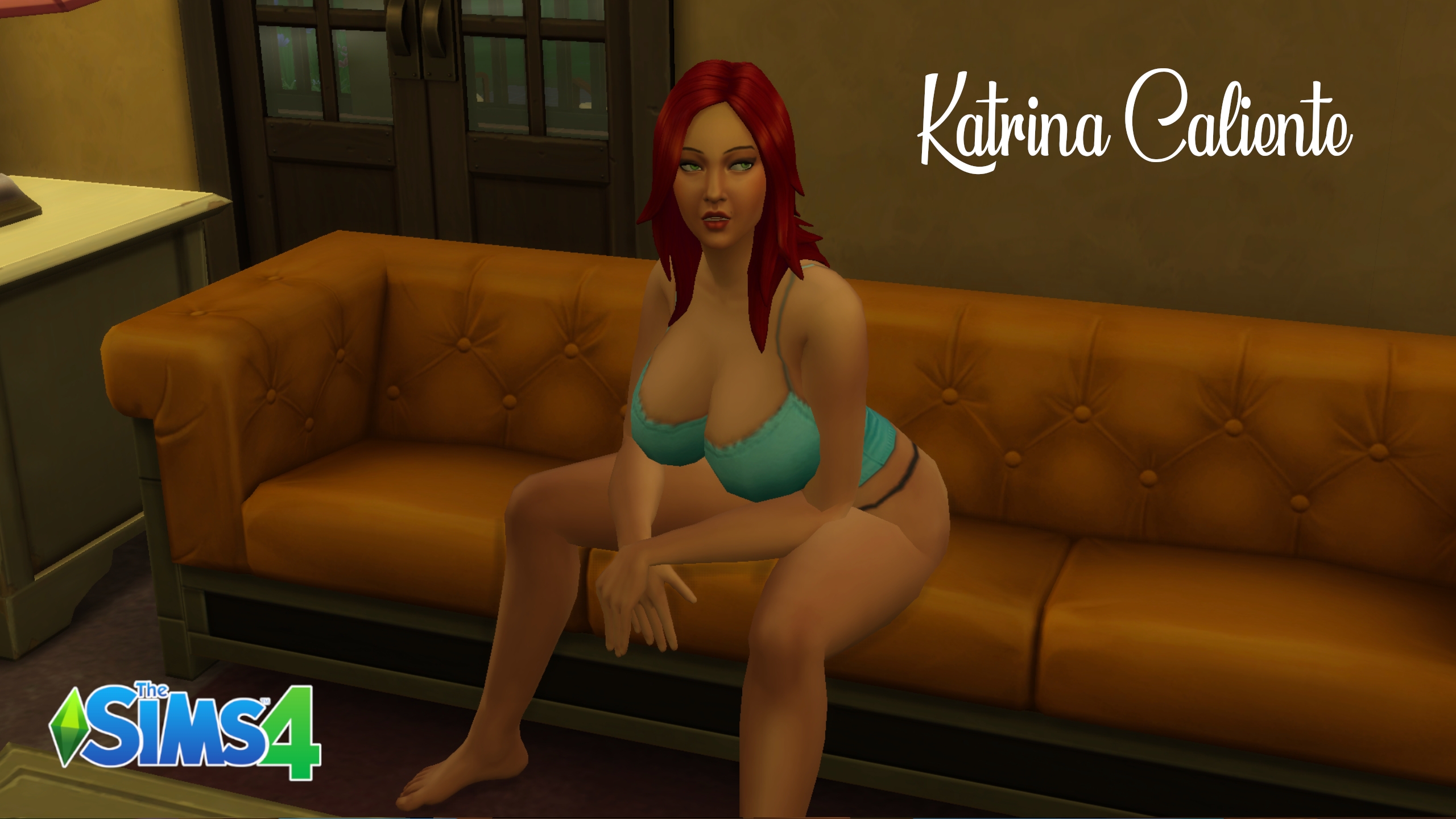 Sexy Katrina Caliente Wallpapers The Sims 4 Katrina Caliente Pole Dance Big Tits Big Ass Thong Sexy Bikini Thick Thighs Curvy Sexy Redhead 6
