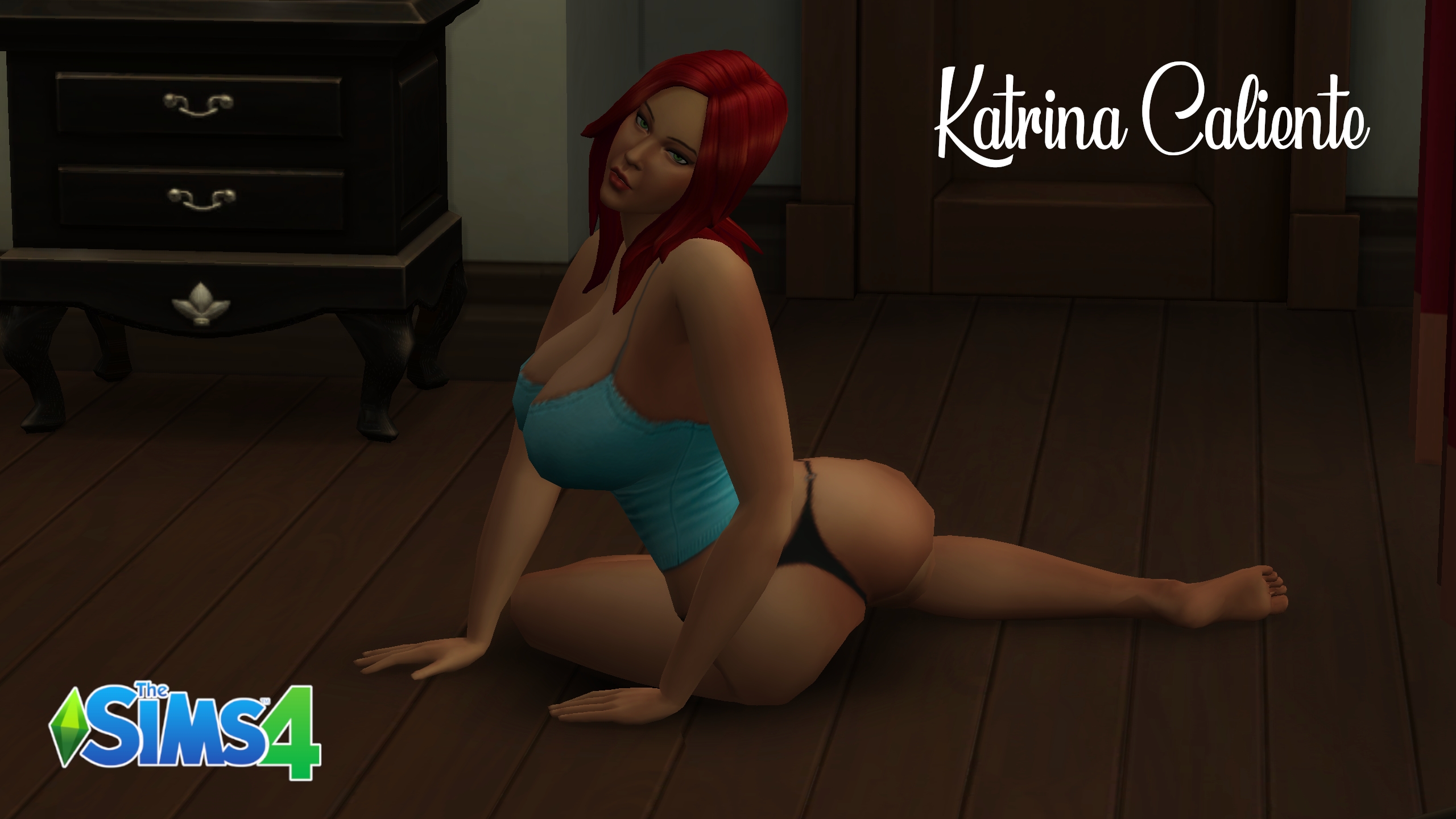 Sexy Katrina Caliente Wallpapers The Sims 4 Katrina Caliente Pole Dance Big Tits Big Ass Thong Sexy Bikini Thick Thighs Curvy Sexy Redhead 8