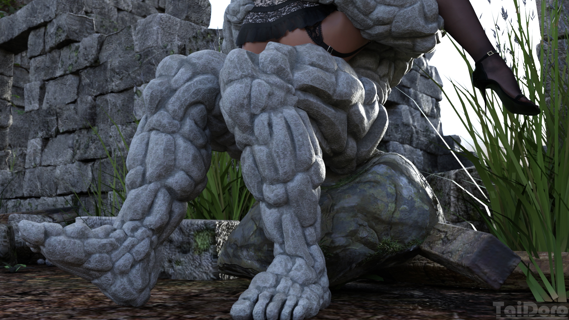 Twelf - Between a cock and a hard place  3dxgirls Nsfw 3dnsfw Fantasy Elf Glamour Monster Monster Cock Big Cock 13