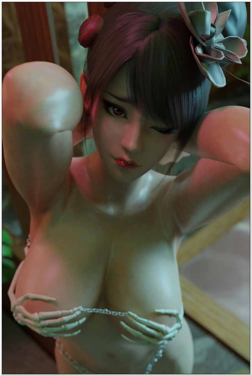 Mai Halloween skull lady Dead Or Alive Mai 3d Girl 3d Porn Skull Sexy Bra Half Naked