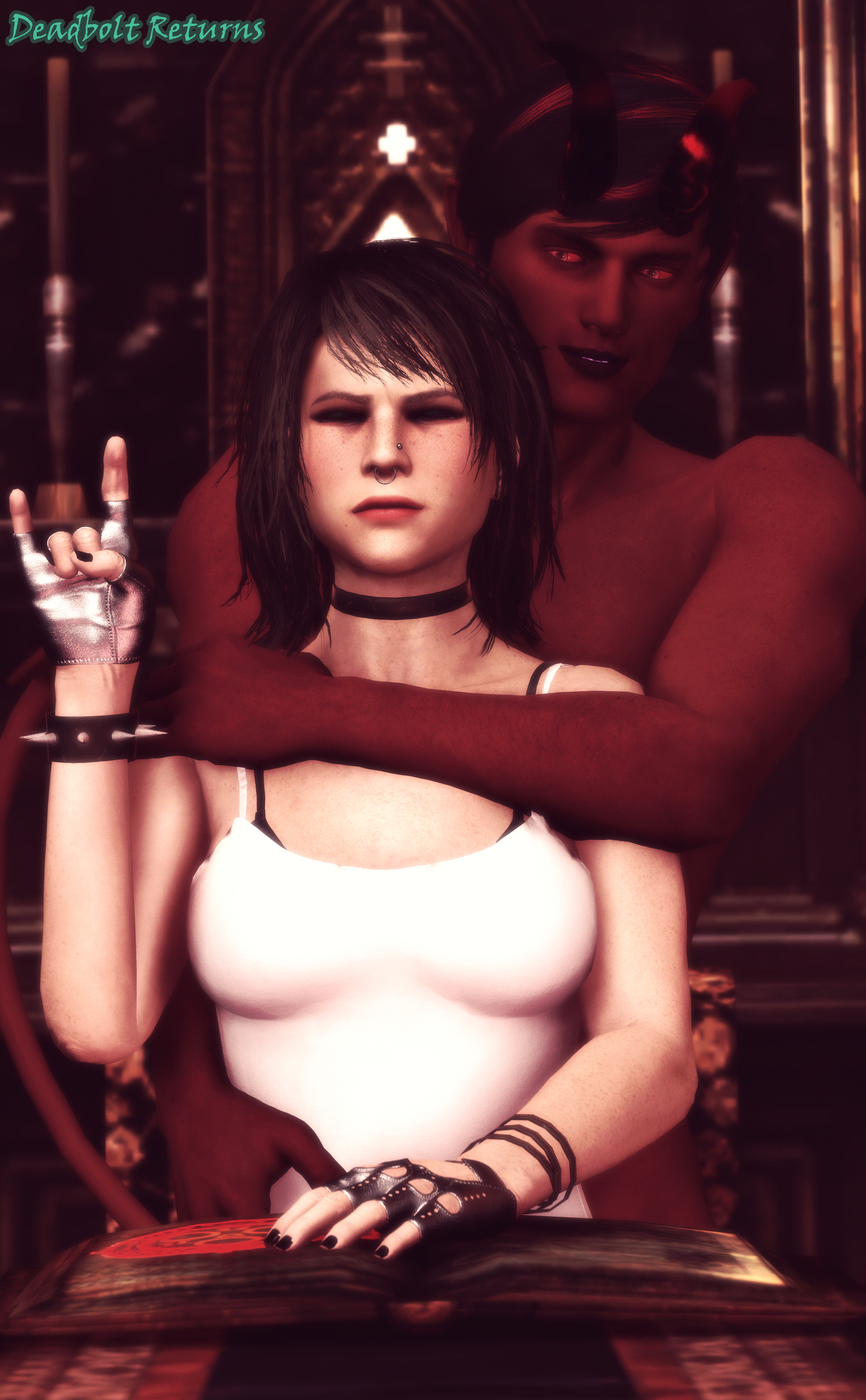 Heather Summons an Incubus Heather Morrison Original Sextape In Hell Sfm Nsfw 3dnsfw Source Filmmaker 3d Porn Goth Goth Girl Big Tittied Goth Girlfriend Original Character Original Series Demon