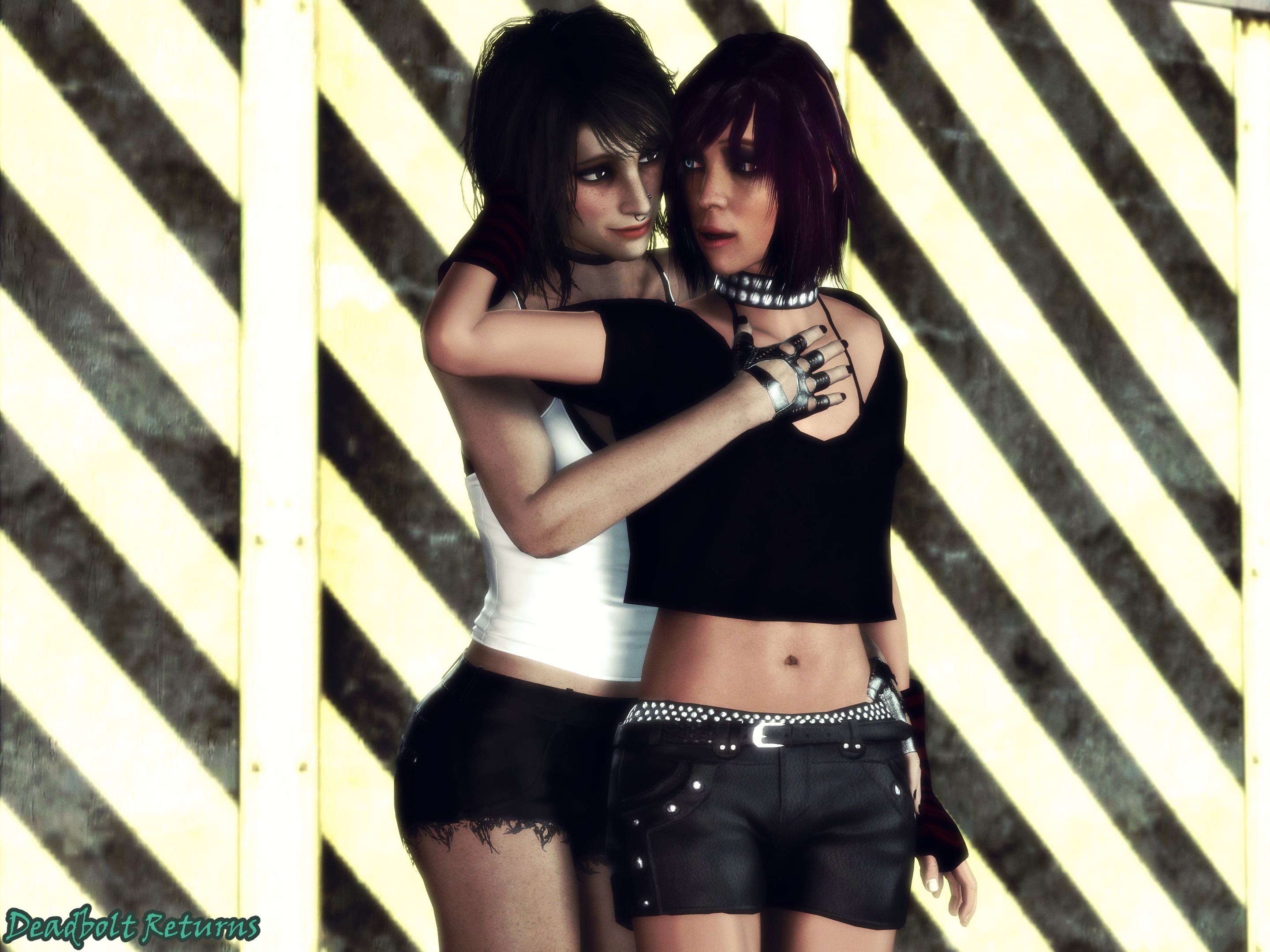 Heather and Annie  Van in Parking Lot Lewd Photoshoot Heather Morrison Annie Grene Original Sextape In Hell Sfm Source Filmmaker 3d Porn 3d Girl 3dnsfw Nsfw Original Character Original Series 3
