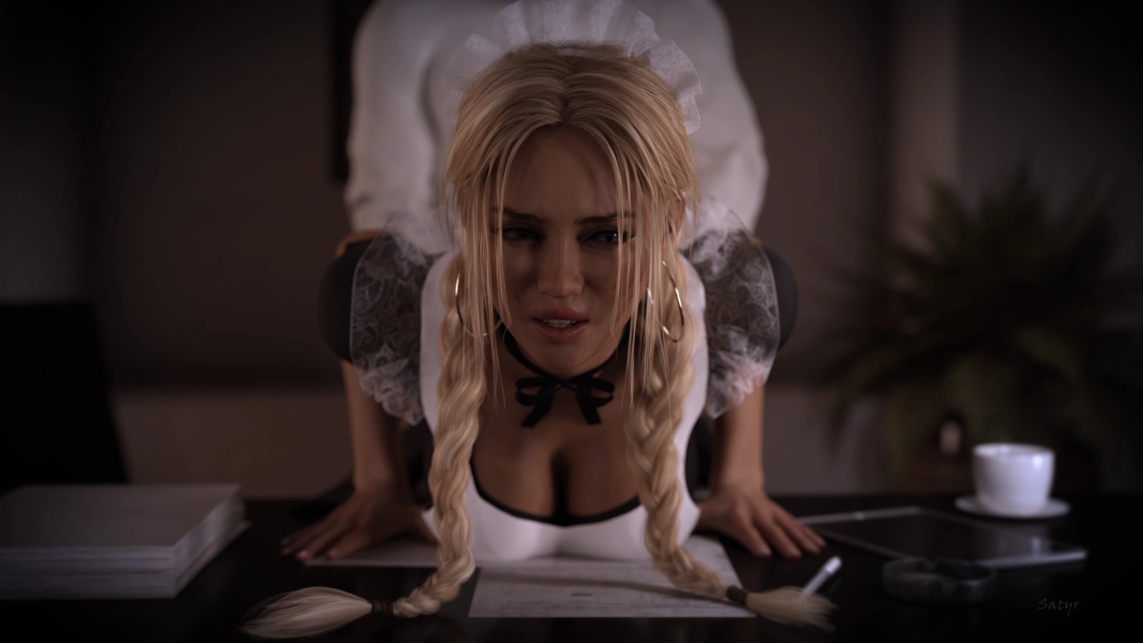 Hard Work I Did Not Expect Stine Ass Anal Anal Penetration Anal Pounding Bdsm The Maid Maid Outfit Maid Maid Uniform Blonde Blond Hair Sexy Blonde Pigtails