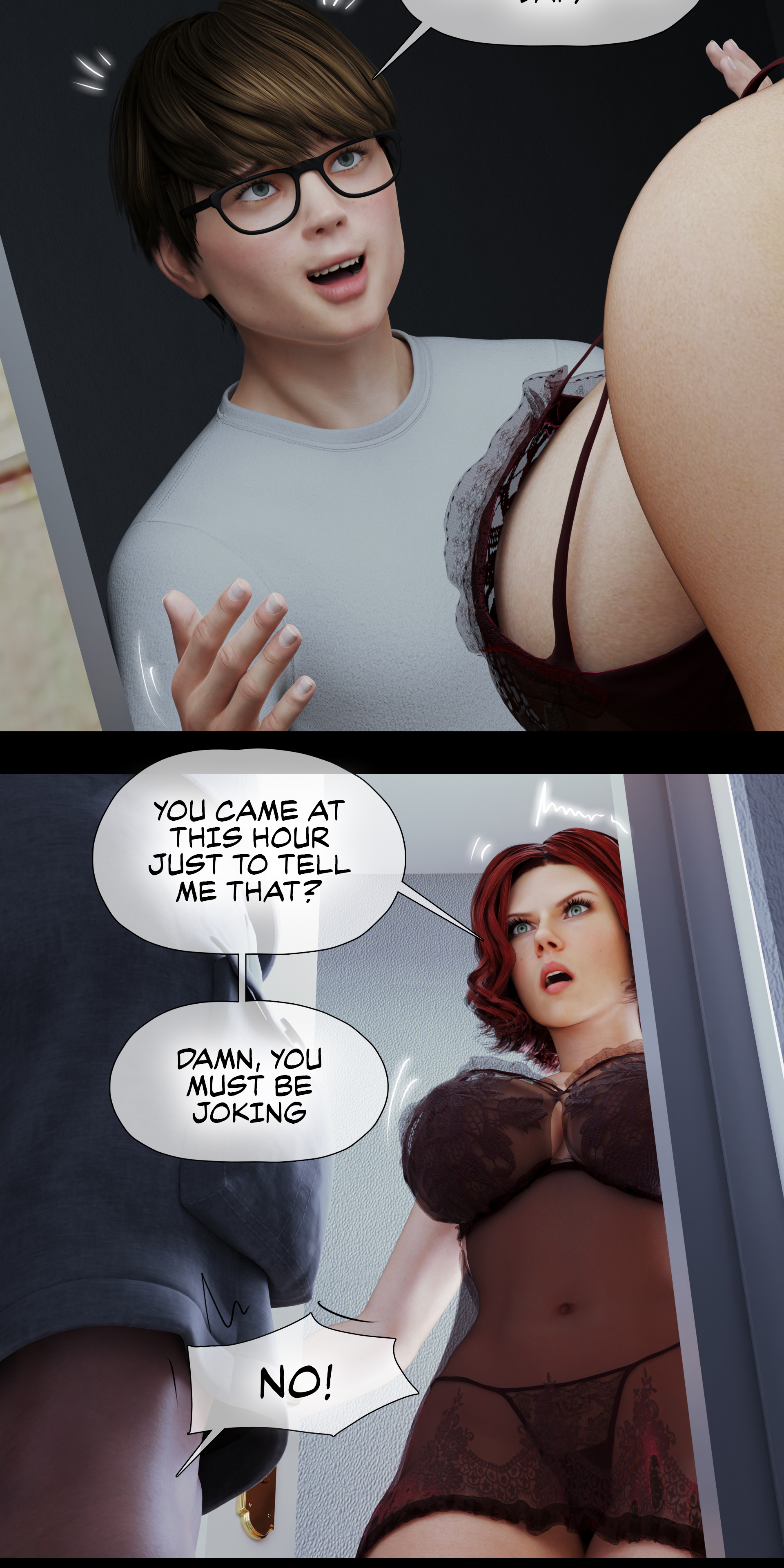 My neighbors widow - Part 4 Black Widow Halloween Milf Madura Big Tits Big Ass Big boobs Big Breasts Lol Thick Thighs Busty Big Cock Big Nipples 3dnsfw 3d Girl 3d Porn Glasses Horny Face Horny 44