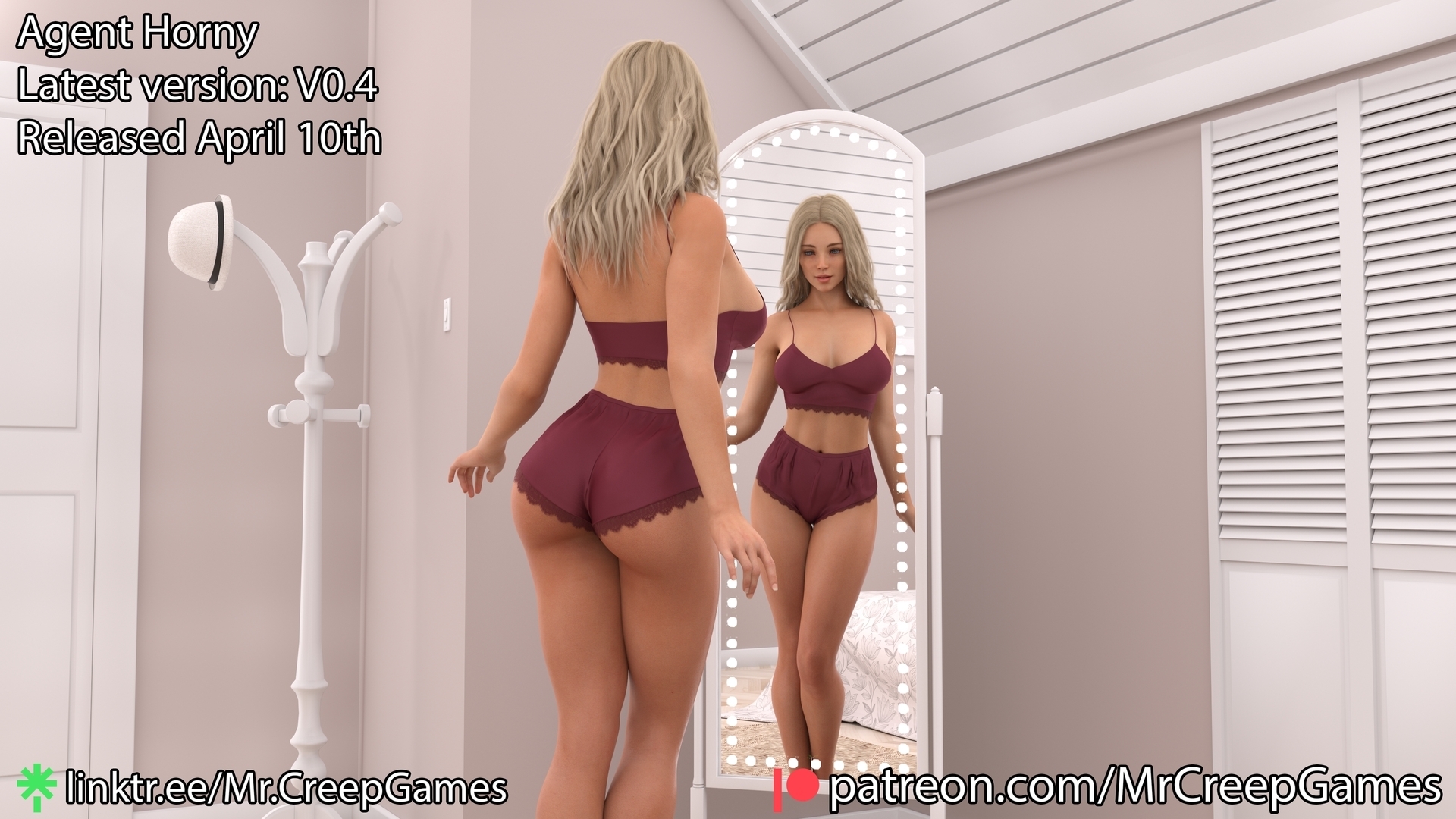 Agent Horny V0.4 Released  3d Porn 3d Girl Nsfw 3dnsfw Sexy Hot Nude Big boobs Pinup Pose Cute Teen