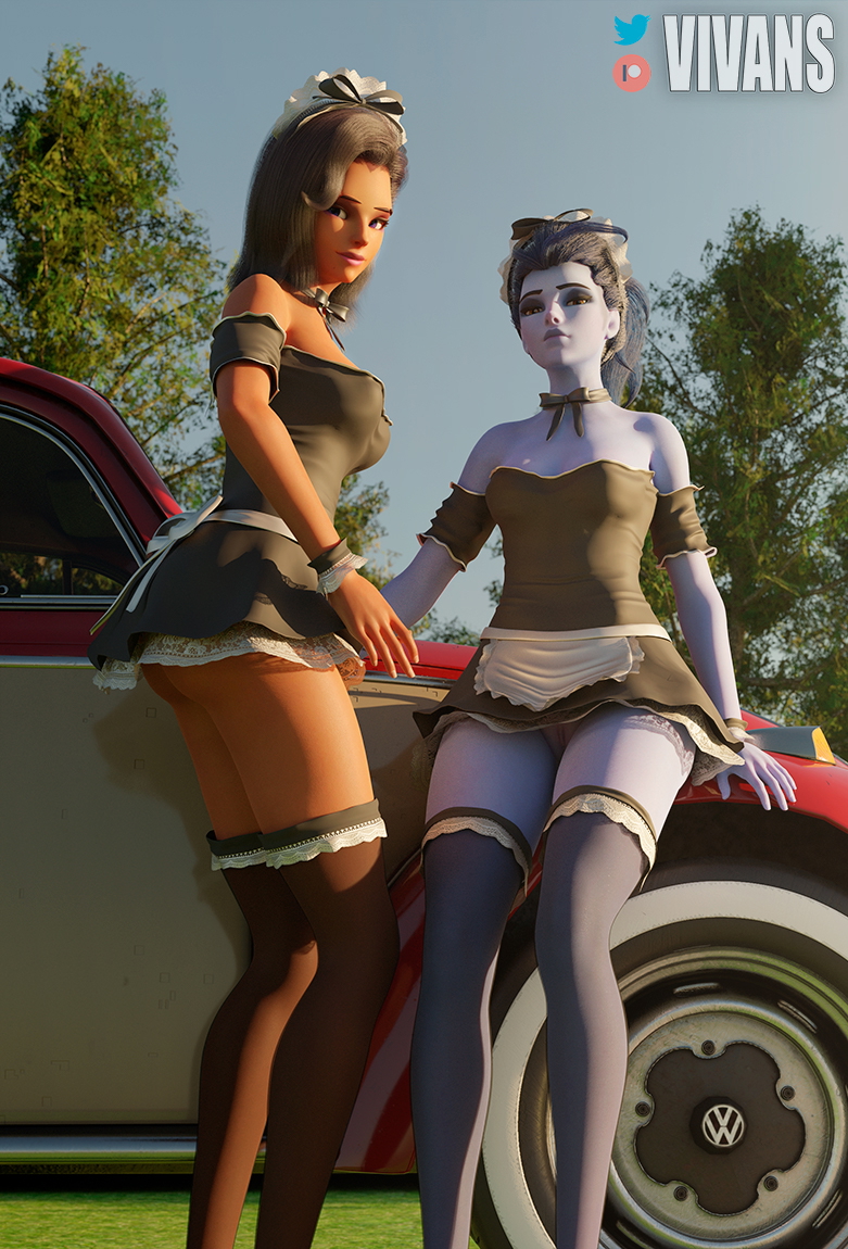 Outdoor Maids Overwatch Sombra Sombra (overwatch) Widowmaker Sexy Ass Nsfw Sunbathing Wide Hips Hips