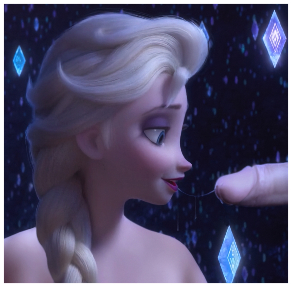 Elsa tries some cock sucking Elsa Frozen Disney Blowjob Cock Saliva