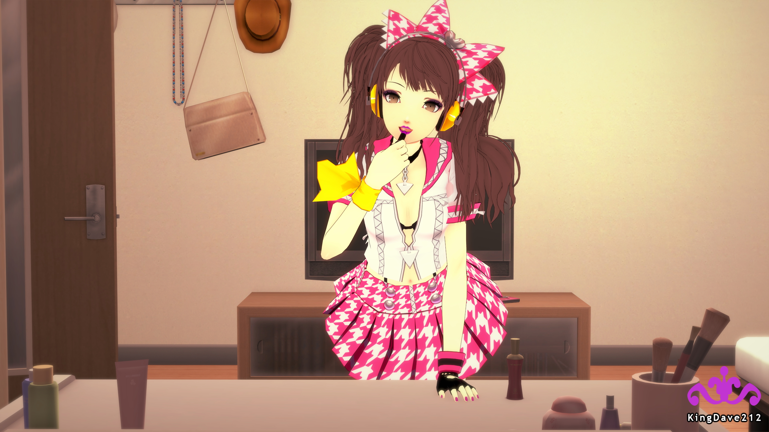 Rise Lipstick Application Persona Persona 4 Rise Kujikawa Lipstick Lingerie 10