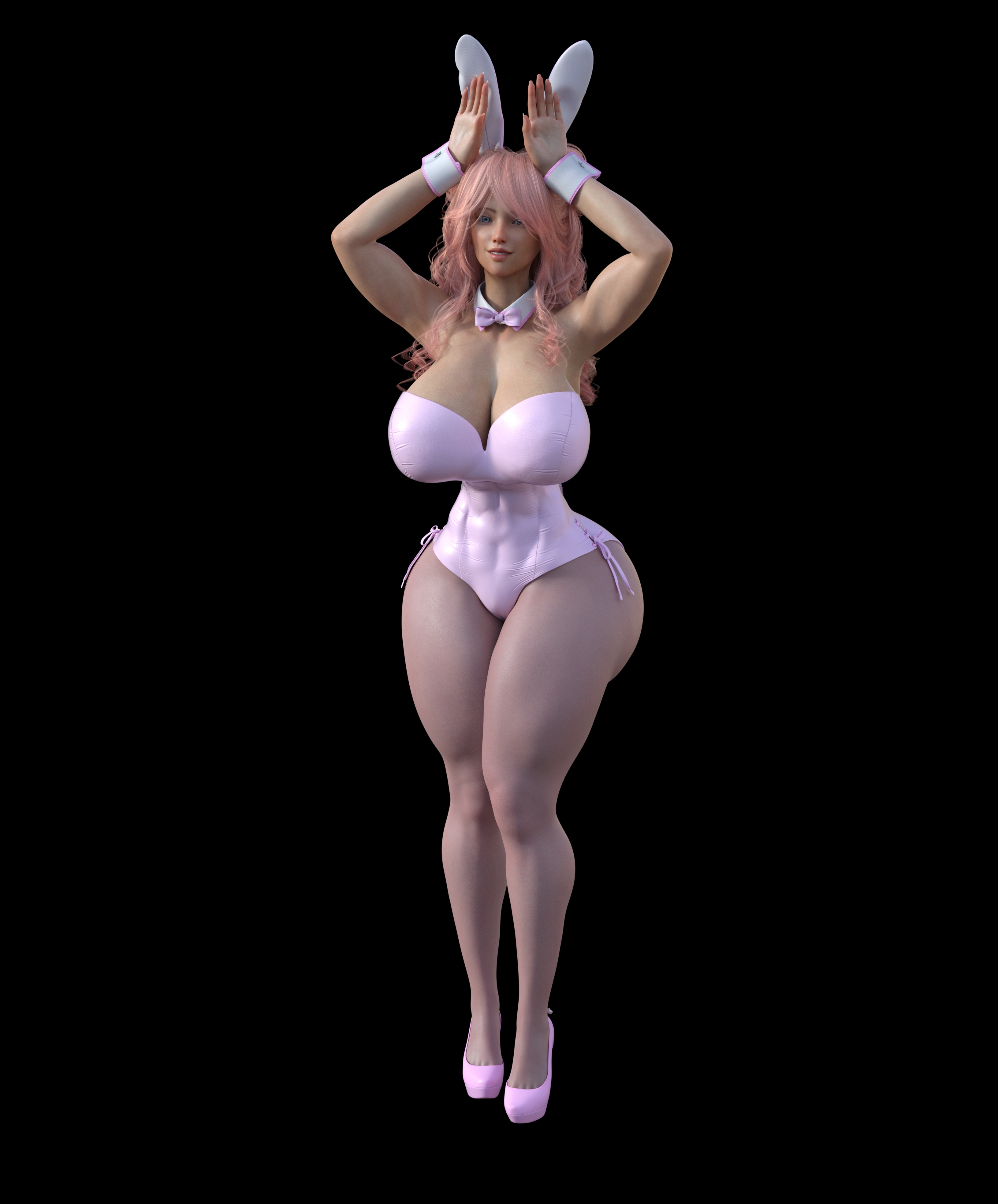 Rit In A Bunny Suit  Bunny Suit Bunny Ears Clothed High Heels Female
