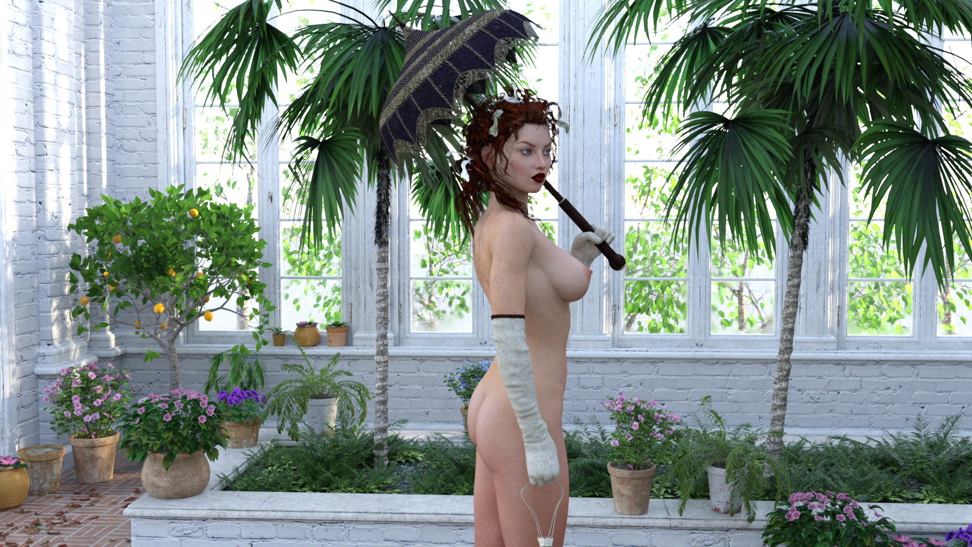 Special renders  Lesbian Nudity Naked Girl On Girl Sex Blowjob Red head Sexy Redhead 12