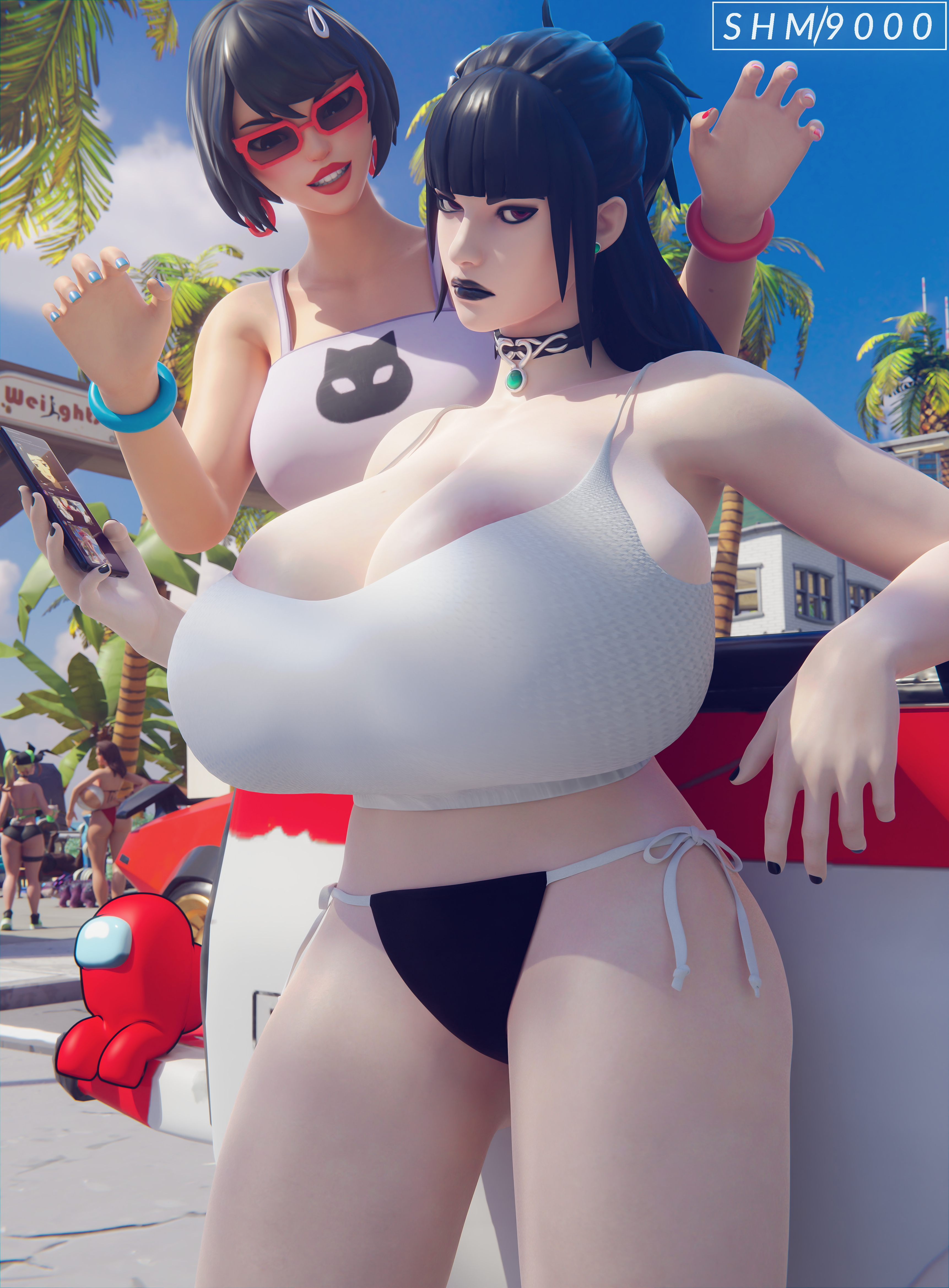 Charlotte and Evie Beach Day Fortnite Charlotte Evie (fortnite) 