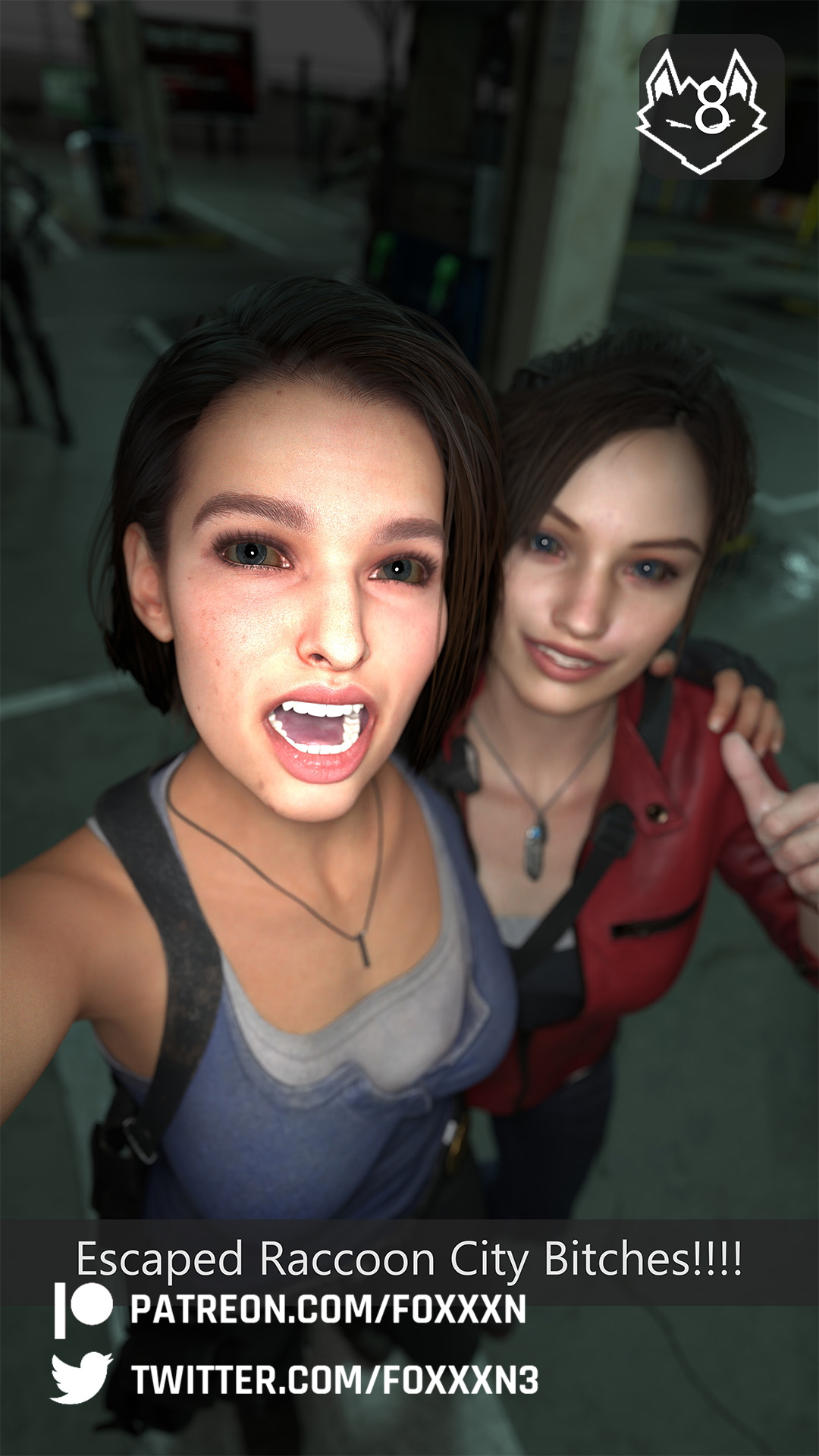 Claire Redfield & Jill Valentine Raccon City Selfies Resident Evil Resident Evil 3 Remake Resident Evil 2 Remake Claire Redfield Jill Valentine Naked Zombie Selfie Selfie Stick Cfnm Horror