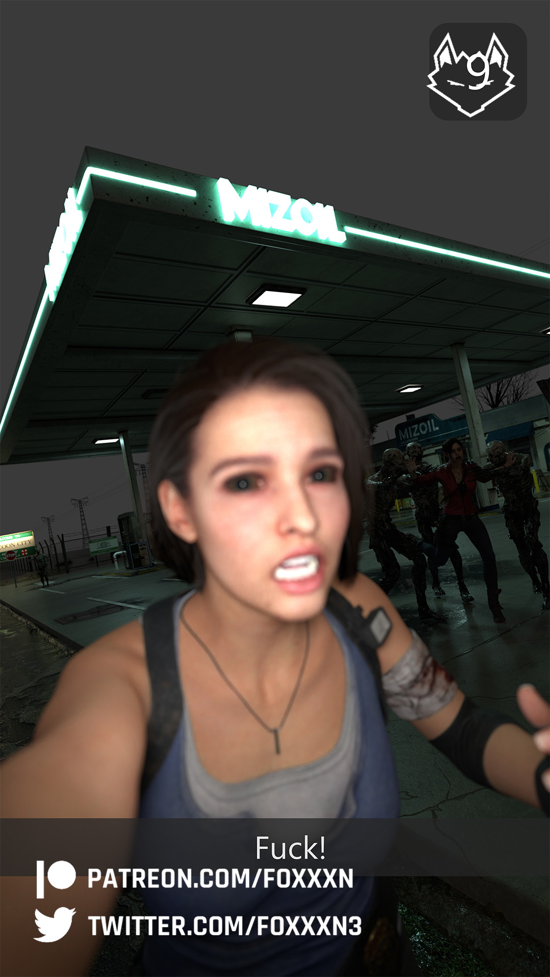 Claire Redfield & Jill Valentine Raccon City Selfies Resident Evil Resident Evil 3 Remake Resident Evil 2 Remake Claire Redfield Jill Valentine Naked Zombie Selfie Selfie Stick Cfnm Horror 4