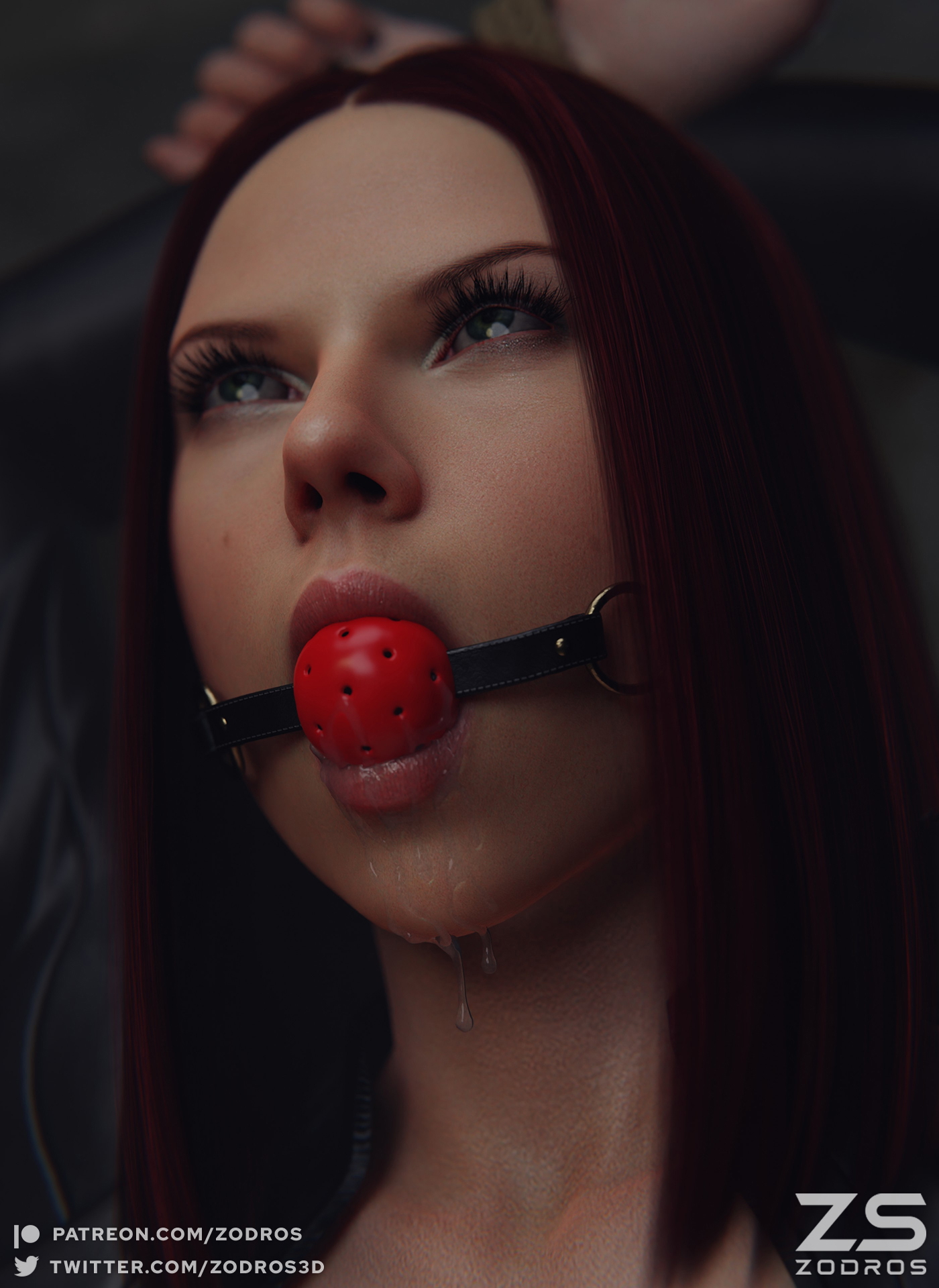 Black Widow Captured_Part 1 Black Widow Marvel 3d Porn Bondage Tied Rope Bondage Ballgag 4