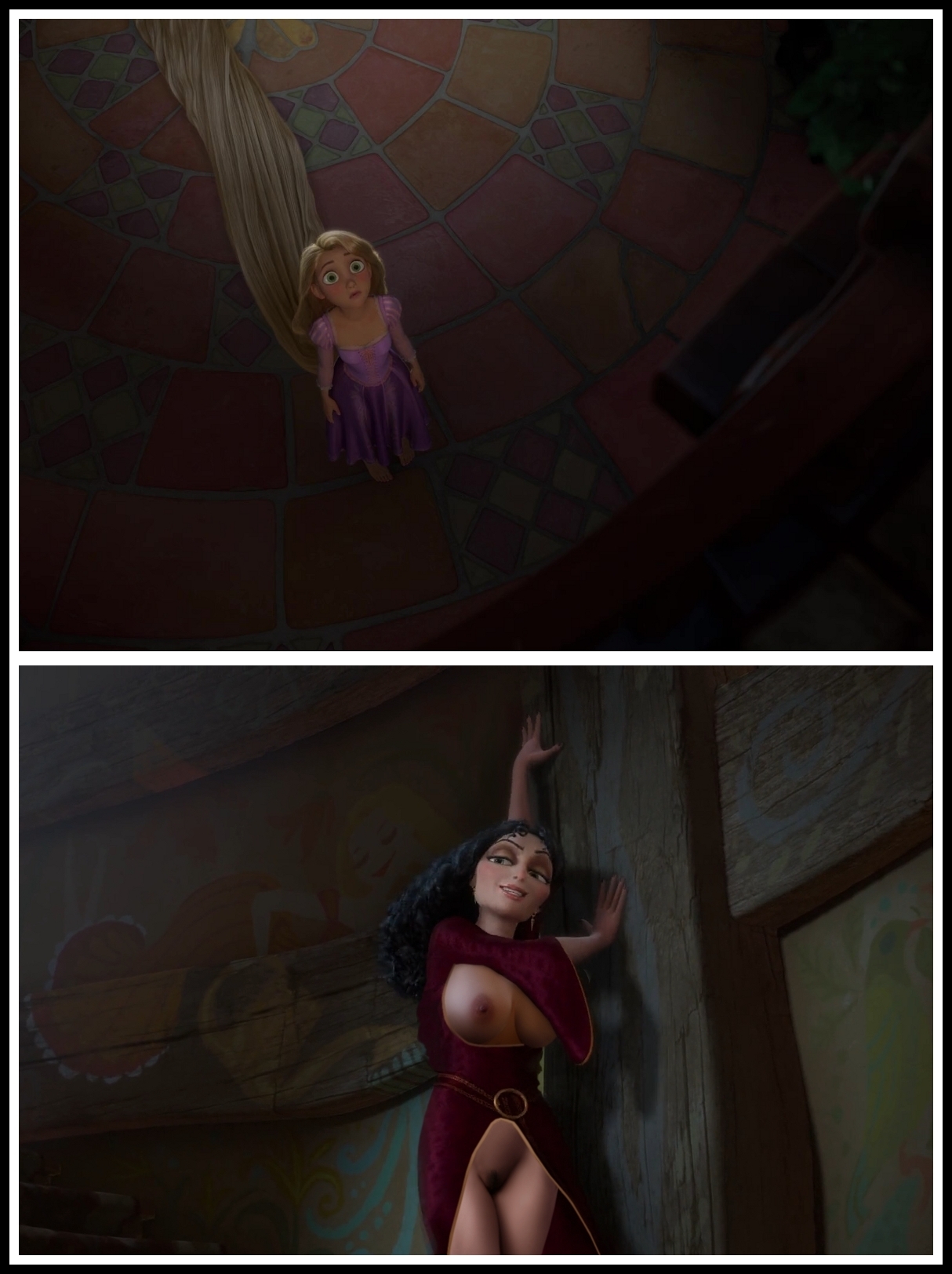 Mature pussy for Rapunzel.