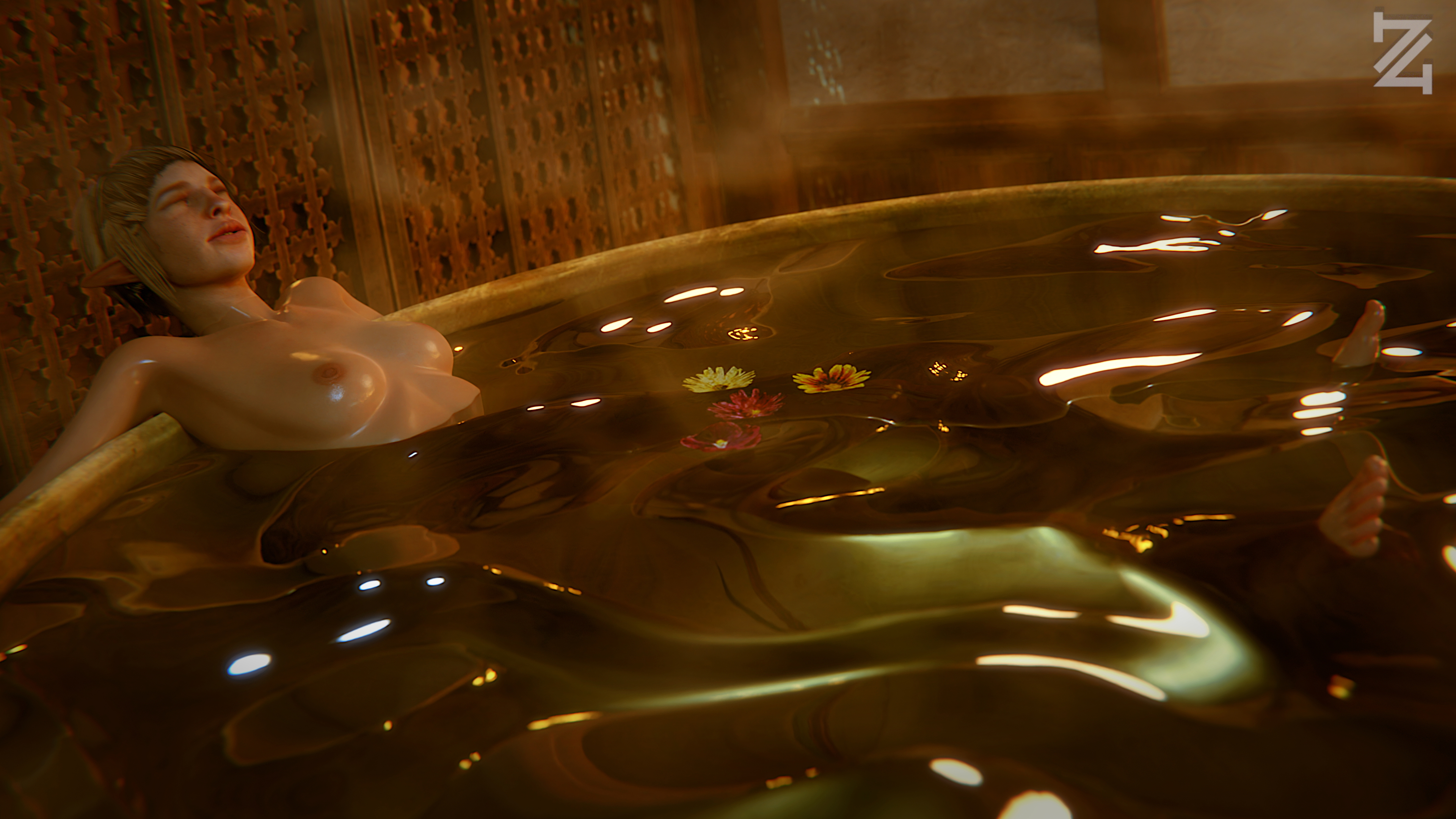 Dragon Age of Lesbians Dragon Age Sera Lesbian Bath