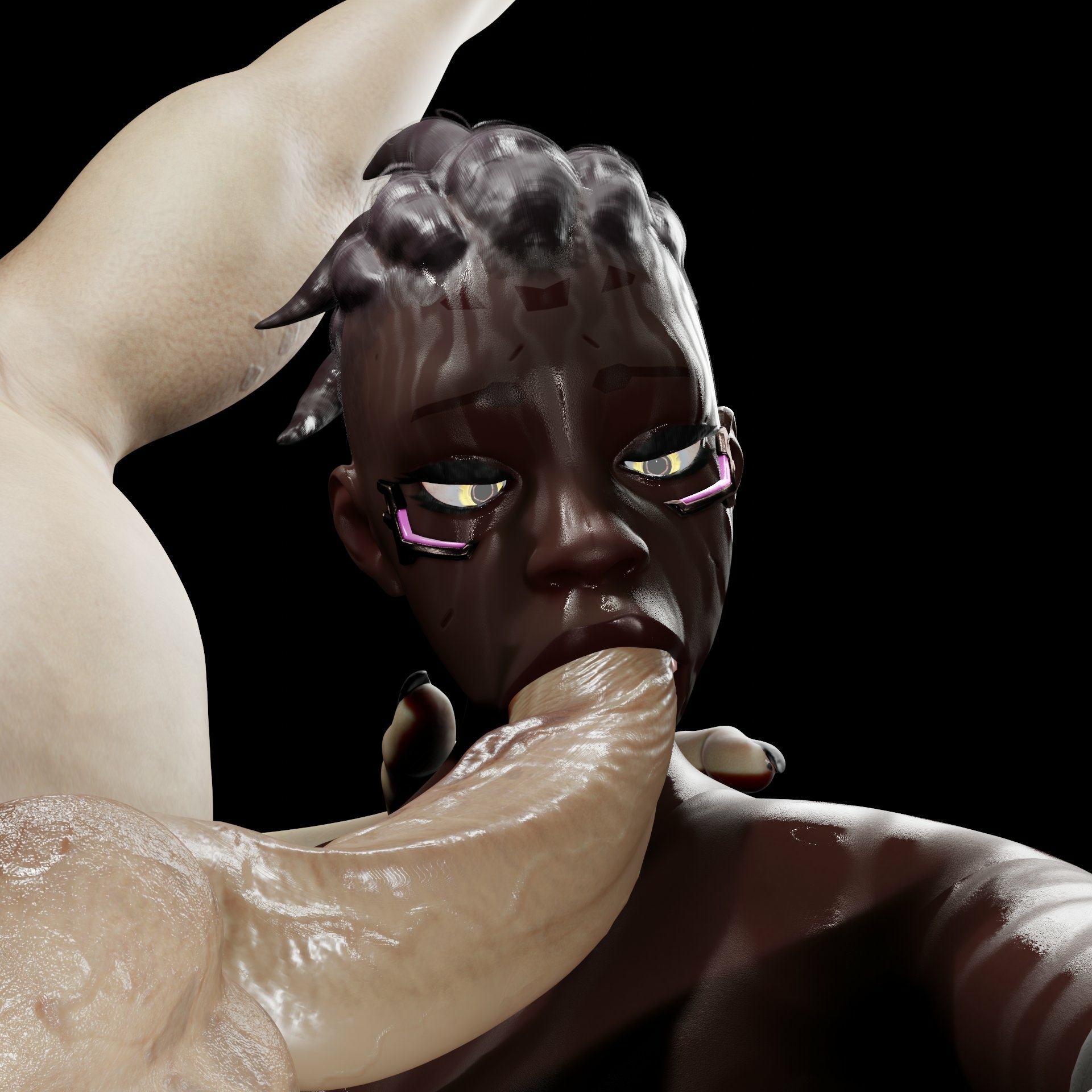 Sojourn having some fun Sojourn Overwatch Sheeva Mk11 3d Porn Blowjob Chocolate