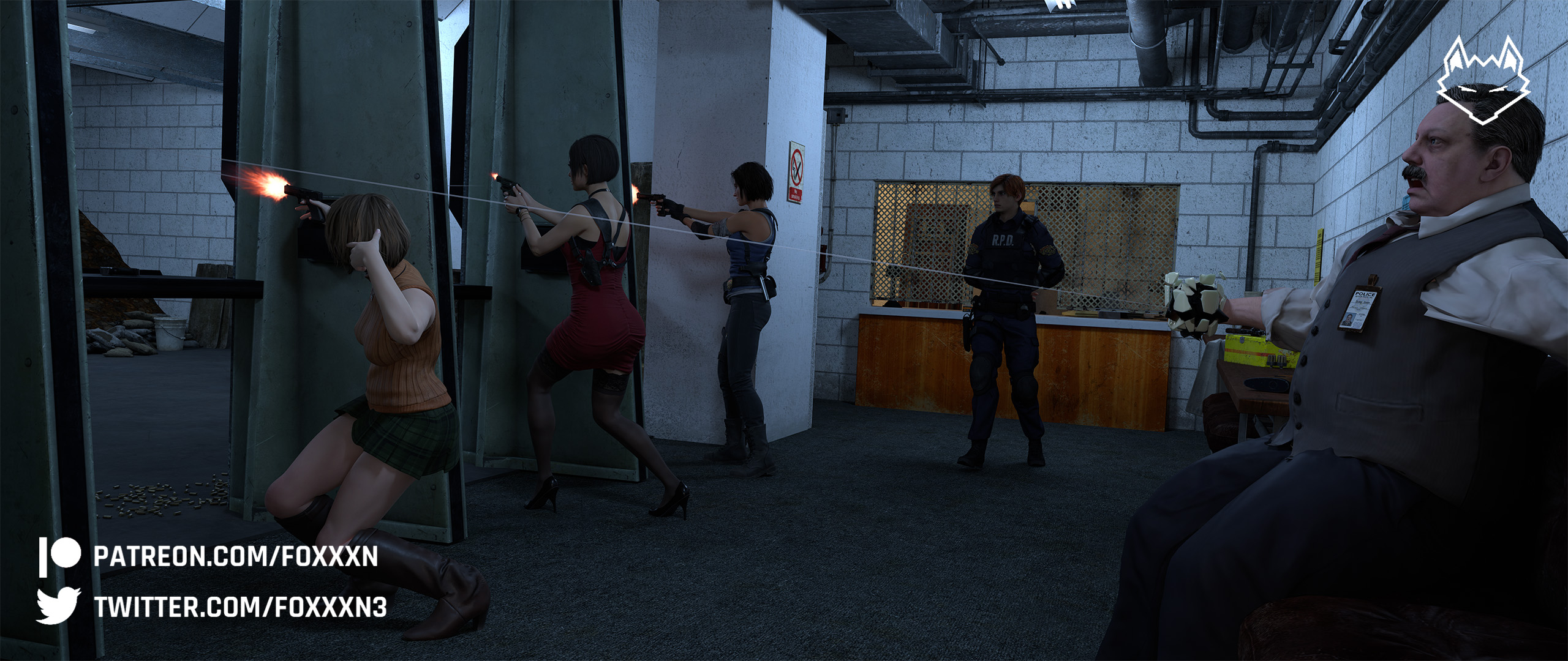 Brian Irons wasn t happy with some of the new recruits... Jill Valentine Ada Wong Resident Evil 2 Remake Resident Evil 3 Remake Resident Evil 2 Resident Evil Ashley Graham Brian Irons Naked Nude Spanking 3d Porn Cum Cumshot Facial Cum In Face