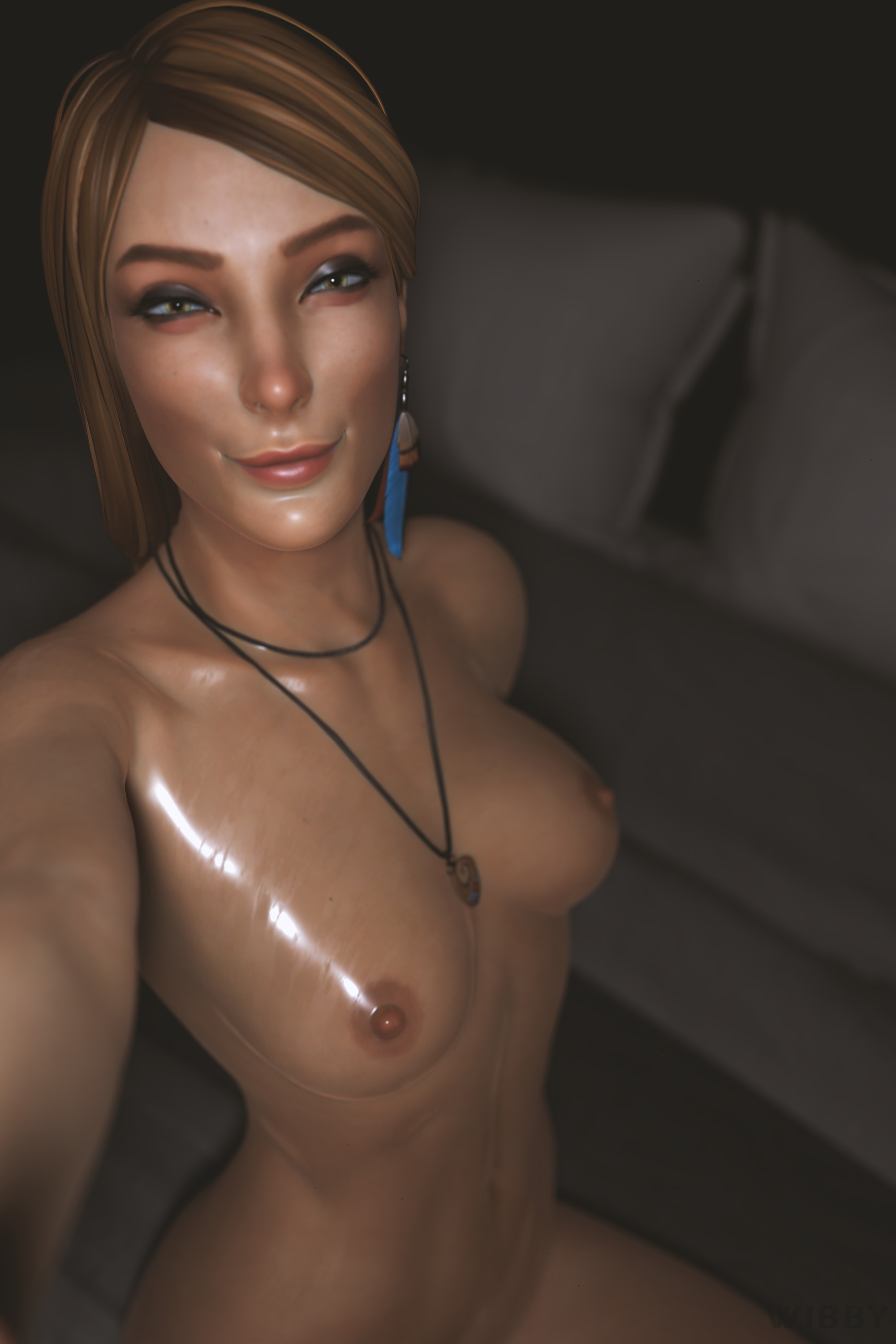 𝑺𝒆𝒆 𝒕𝒉𝒆𝒔𝒆 𝒆𝒚𝒆𝒔 𝒔𝒐 𝒈𝒓𝒆𝒆𝒏 𝑰 𝒄𝒂𝒏 𝒔𝒕𝒂𝒓𝒆 𝒇𝒐𝒓 𝒂 𝒕𝒉𝒐𝒖𝒔𝒂𝒏𝒅 𝒚𝒆𝒂𝒓𝒔 Rachel Amber Life Is Strange Nude Pinup Sexy Big Breasts Big Tits Nipples Selfie Oiled