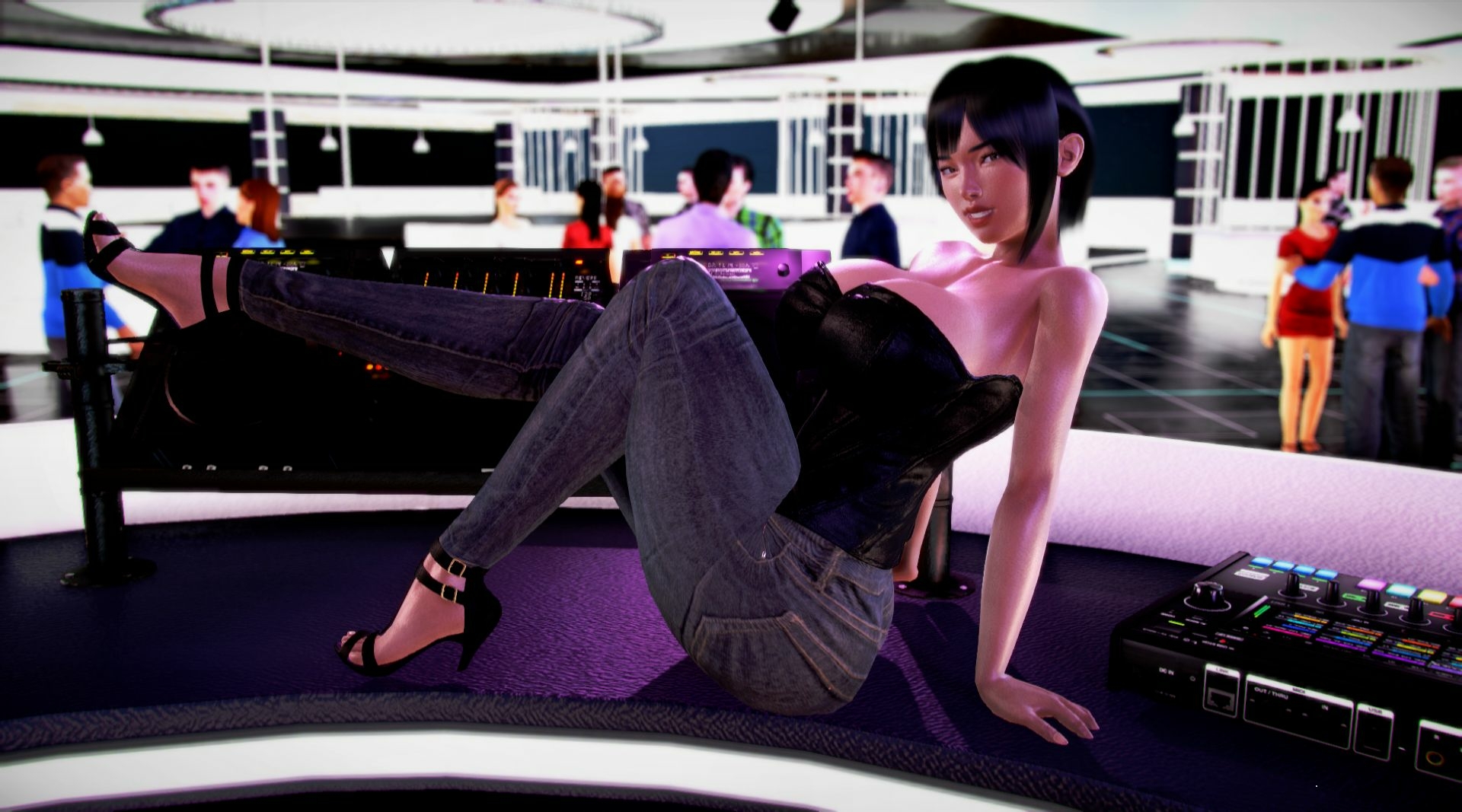 DJ Leah  Big boobs Big Breasts Big Booty 3d Girl Big Tits Breast Expansion Corset Tiddies Dj Hypnosis Adult Games 3dnsfw Nsfw Games 5
