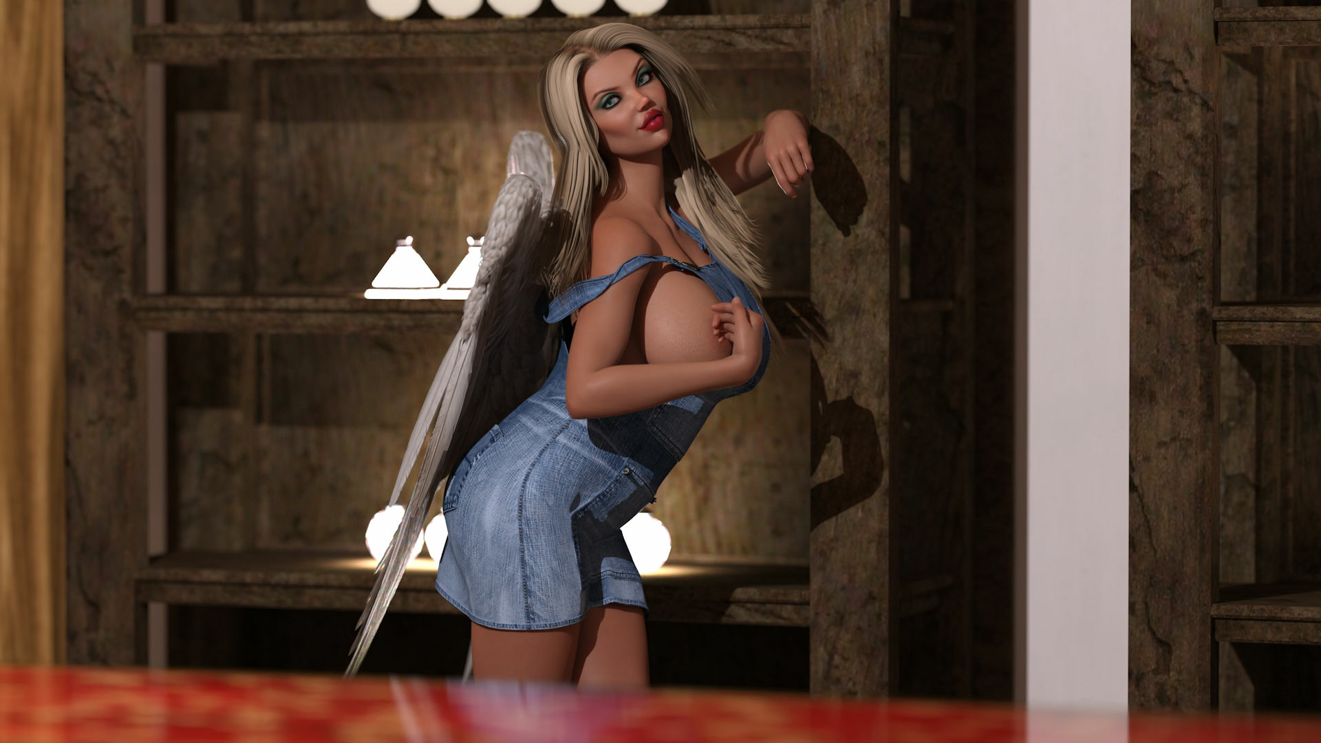 Justinia 01 Angel Blonde Wings Fantasy