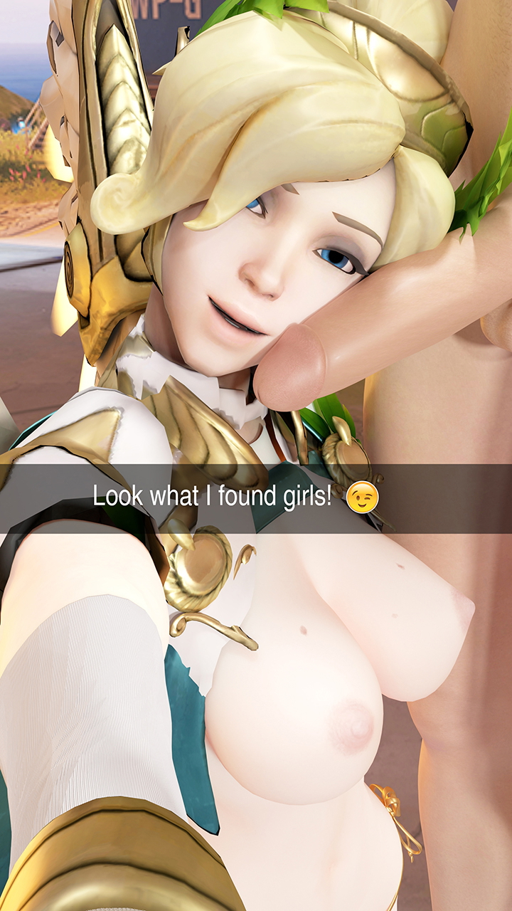 Look what I found Mercy Overwatch 3d Porn Cock Cock On Face Happy Face