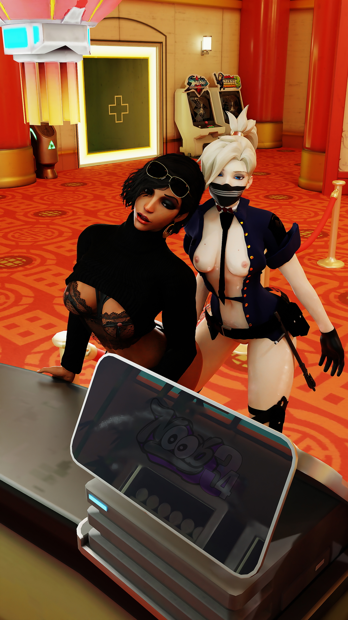 Mercy arrests Pharah Mercy Pharah Pharah (overwatch) Dildo Huge Boobs Long Boots Long Legs Ass Ass Fuck Ass Spread Bent Over 6