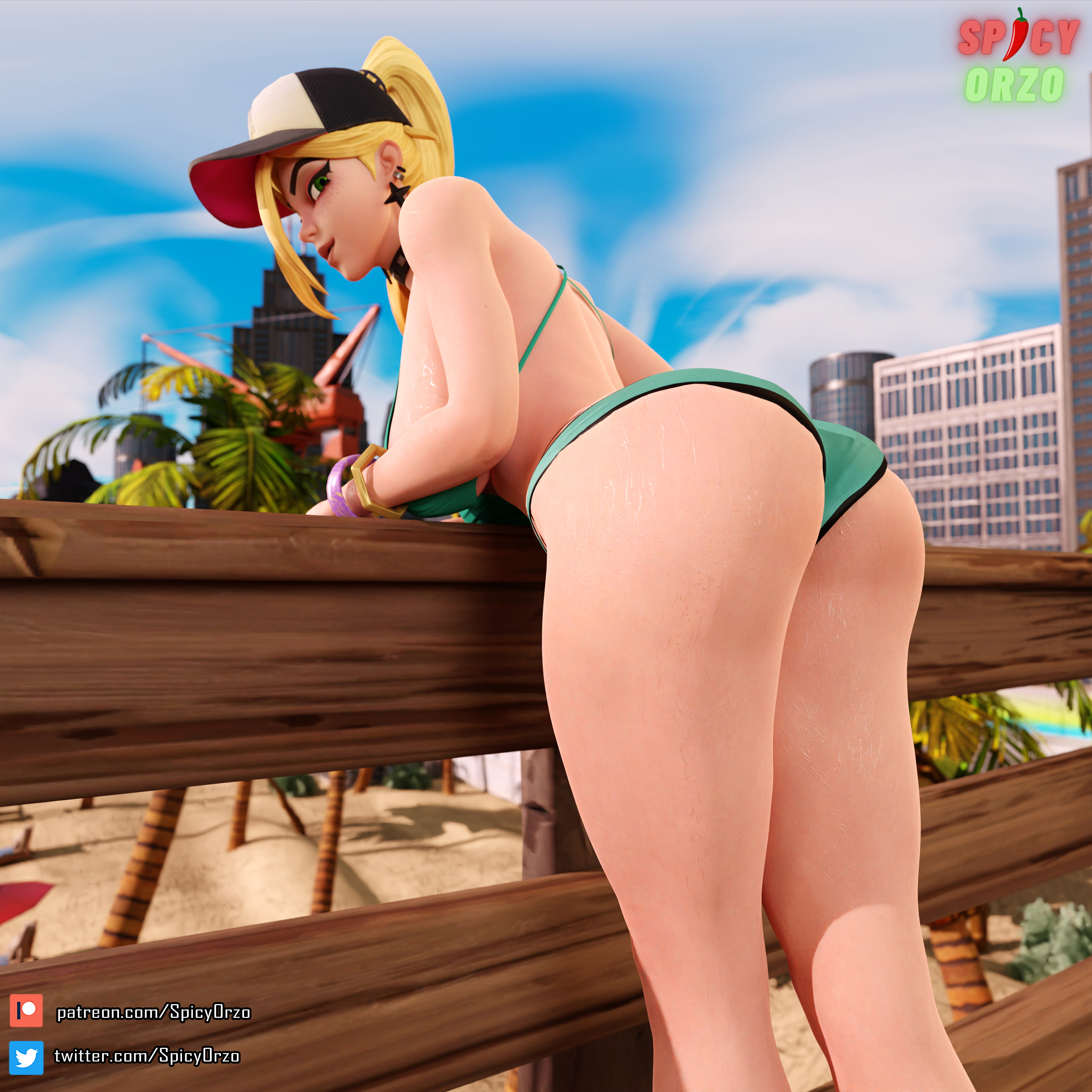 Helsie at the beach Helsie Fortnite Ass Big Ass Bikini