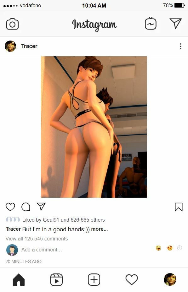 Little Workout before the Main Workout Overwatch Tracer Bbc Interracial Posing Gym Selfie Blacked 10