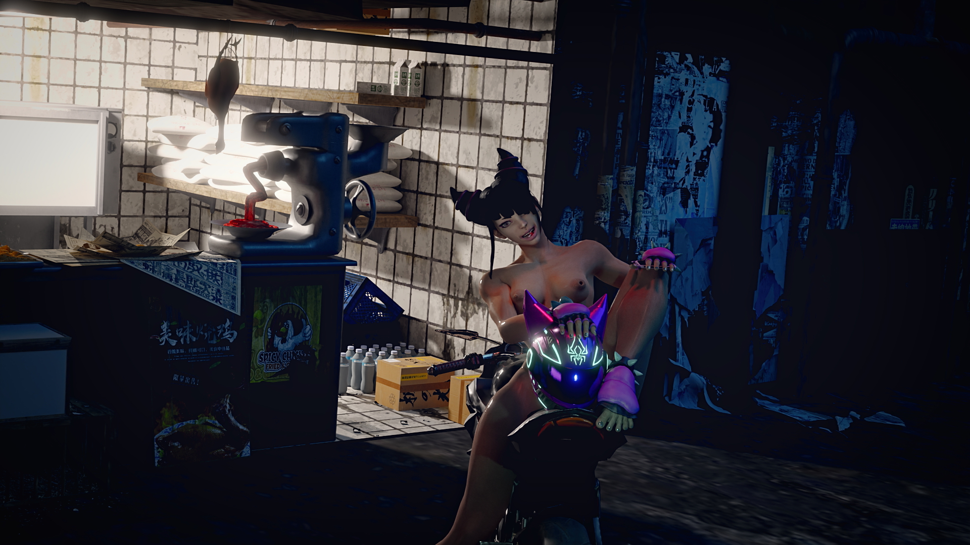 Hanging with Juri Juri Han Street Fighter 