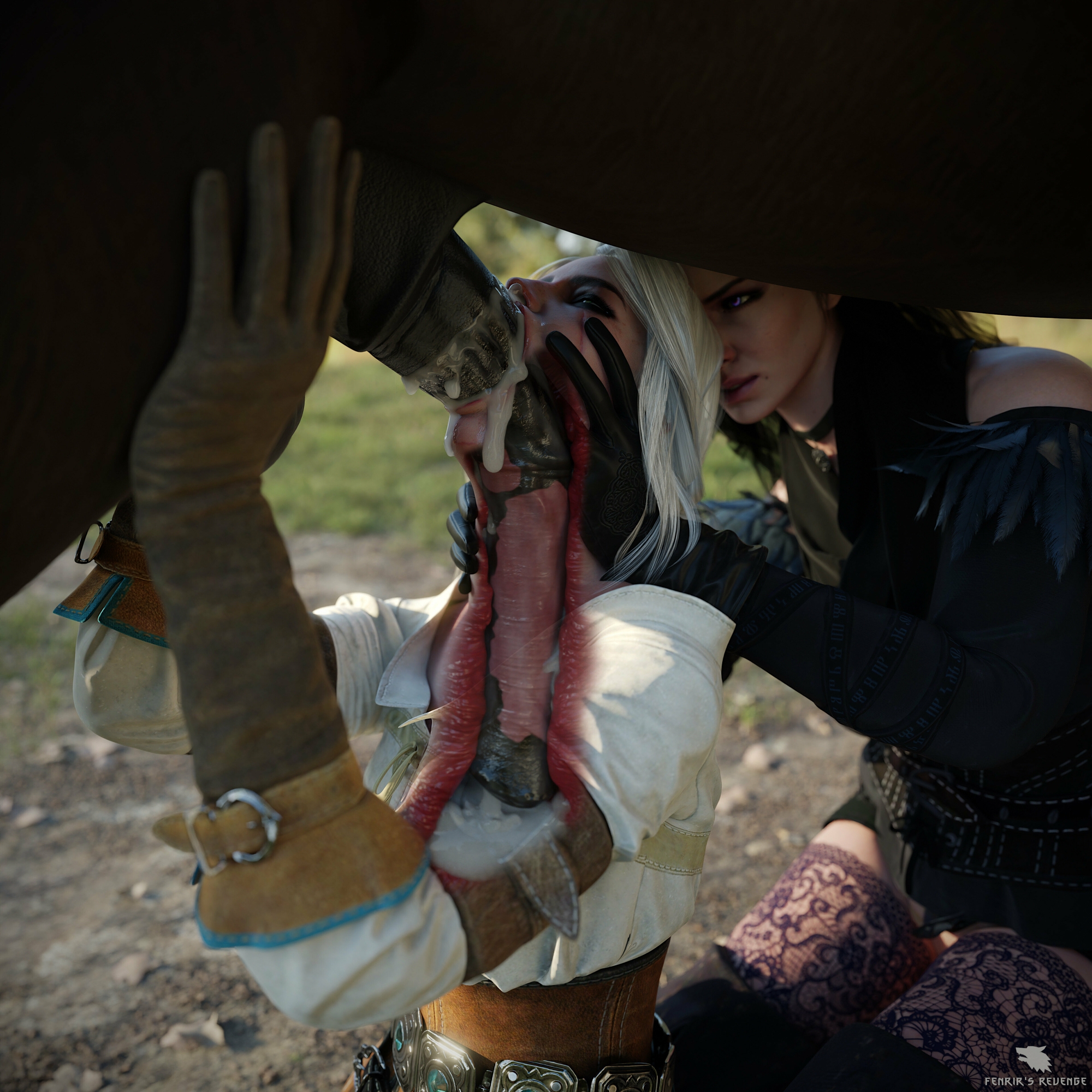 Busted Ciri (The Witcher) The Witcher Horse Horsecock Blowjob Deep throat 5