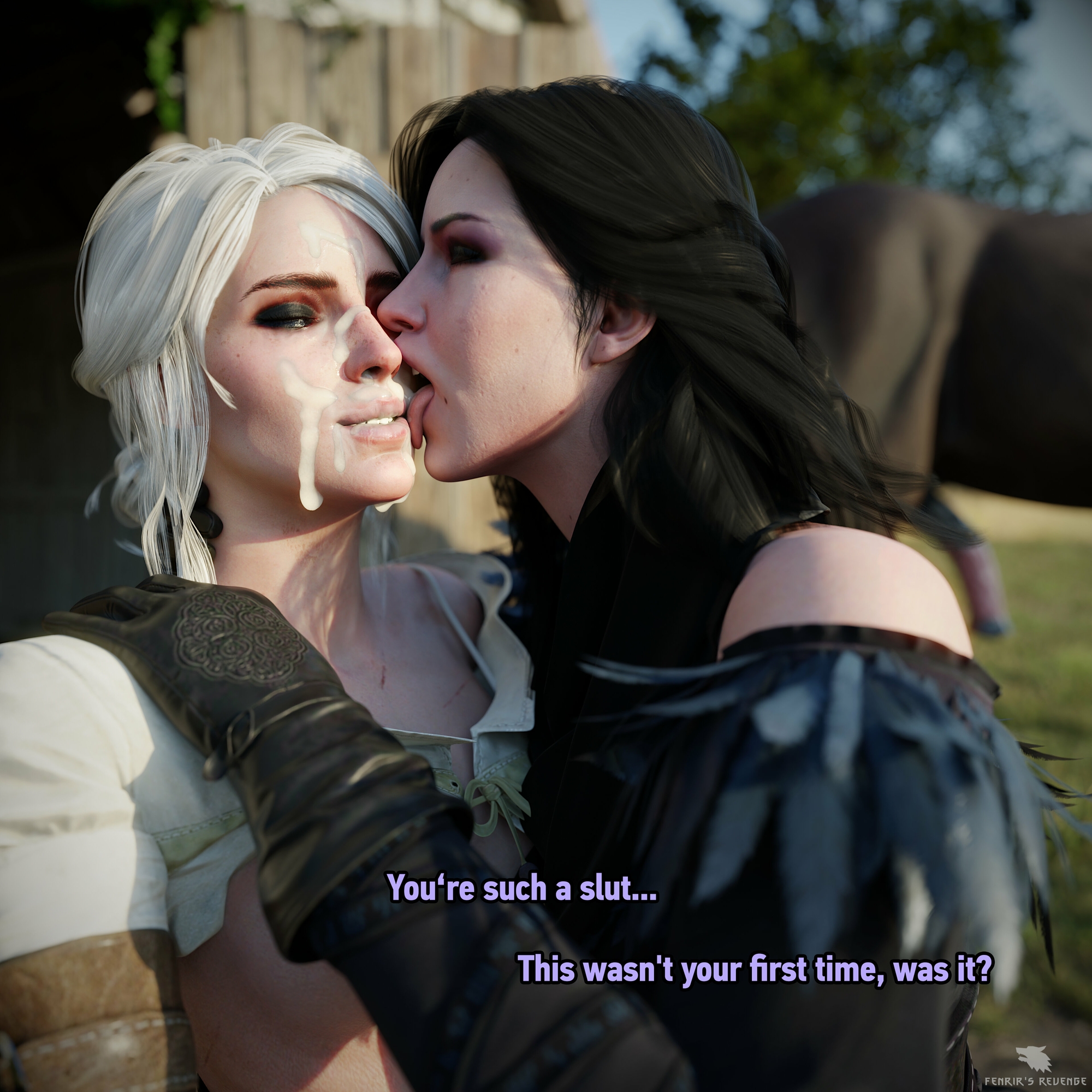 Busted Ciri (The Witcher) The Witcher Horse Horsecock Blowjob Deep throat 7