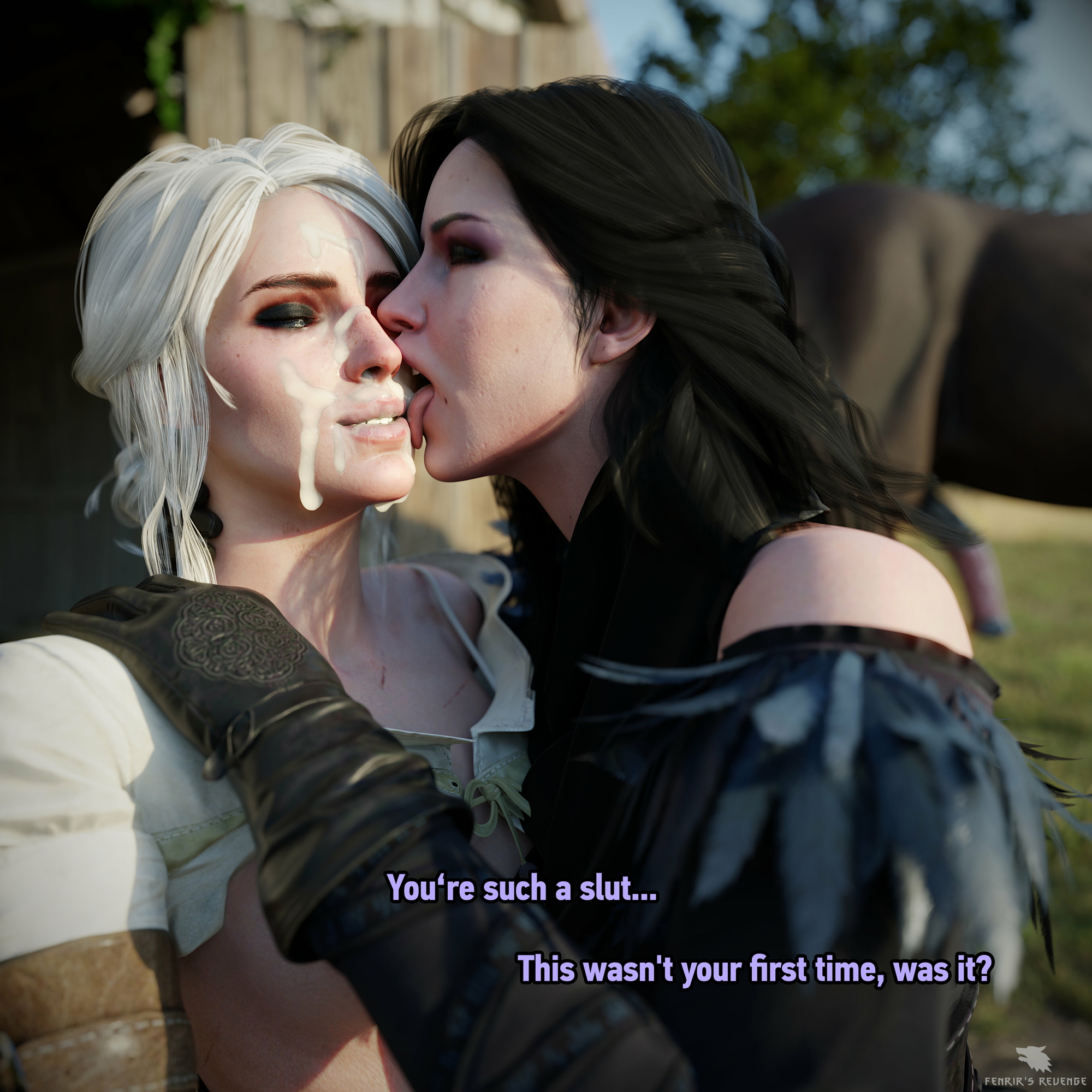 Busted Ciri (The Witcher) The Witcher Horse Horsecock Blowjob Deep throat 7
