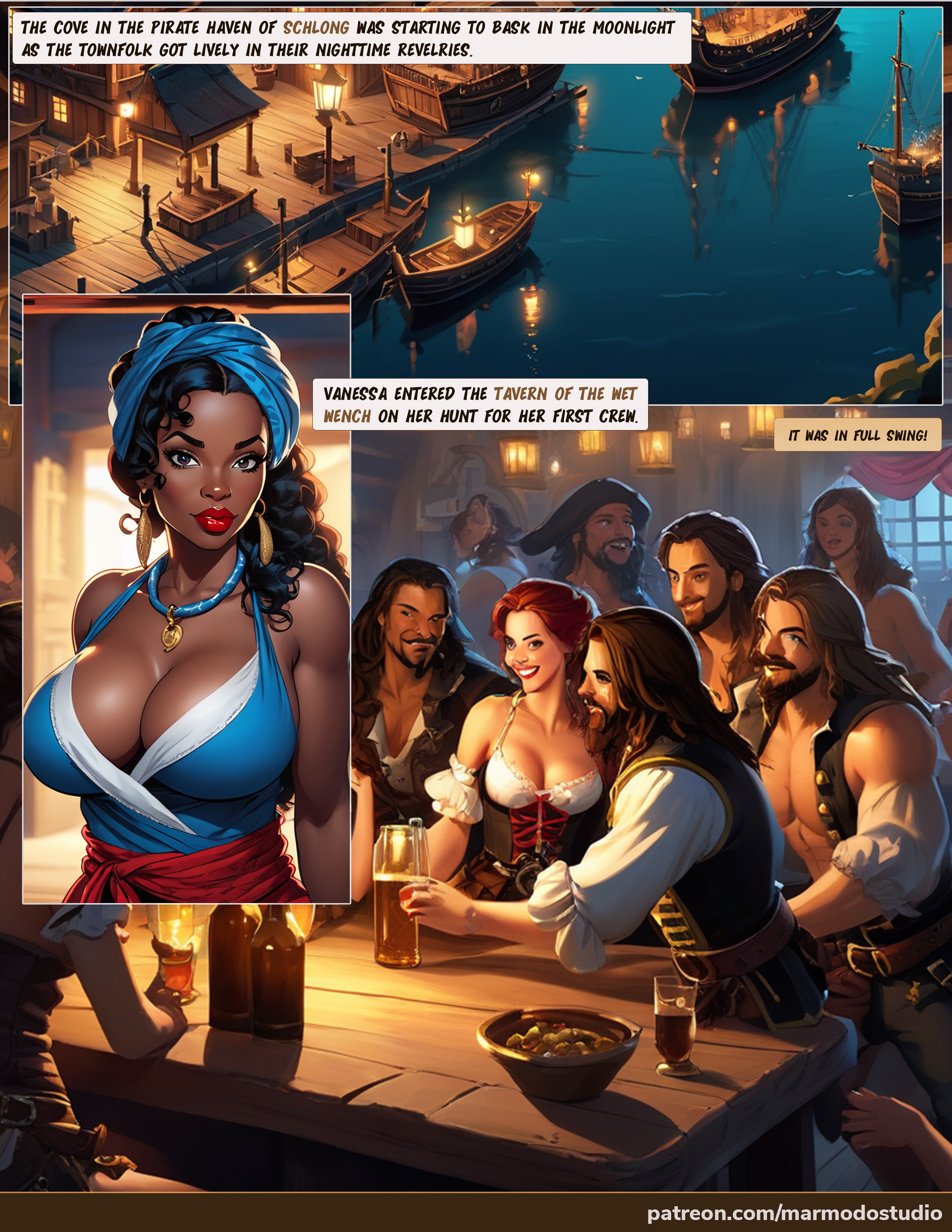 Voyages of the Bitch Queen 2d Comic Comics Visual Novel Milf Pawg Anal Slut Pirate Black Women Ebony 2