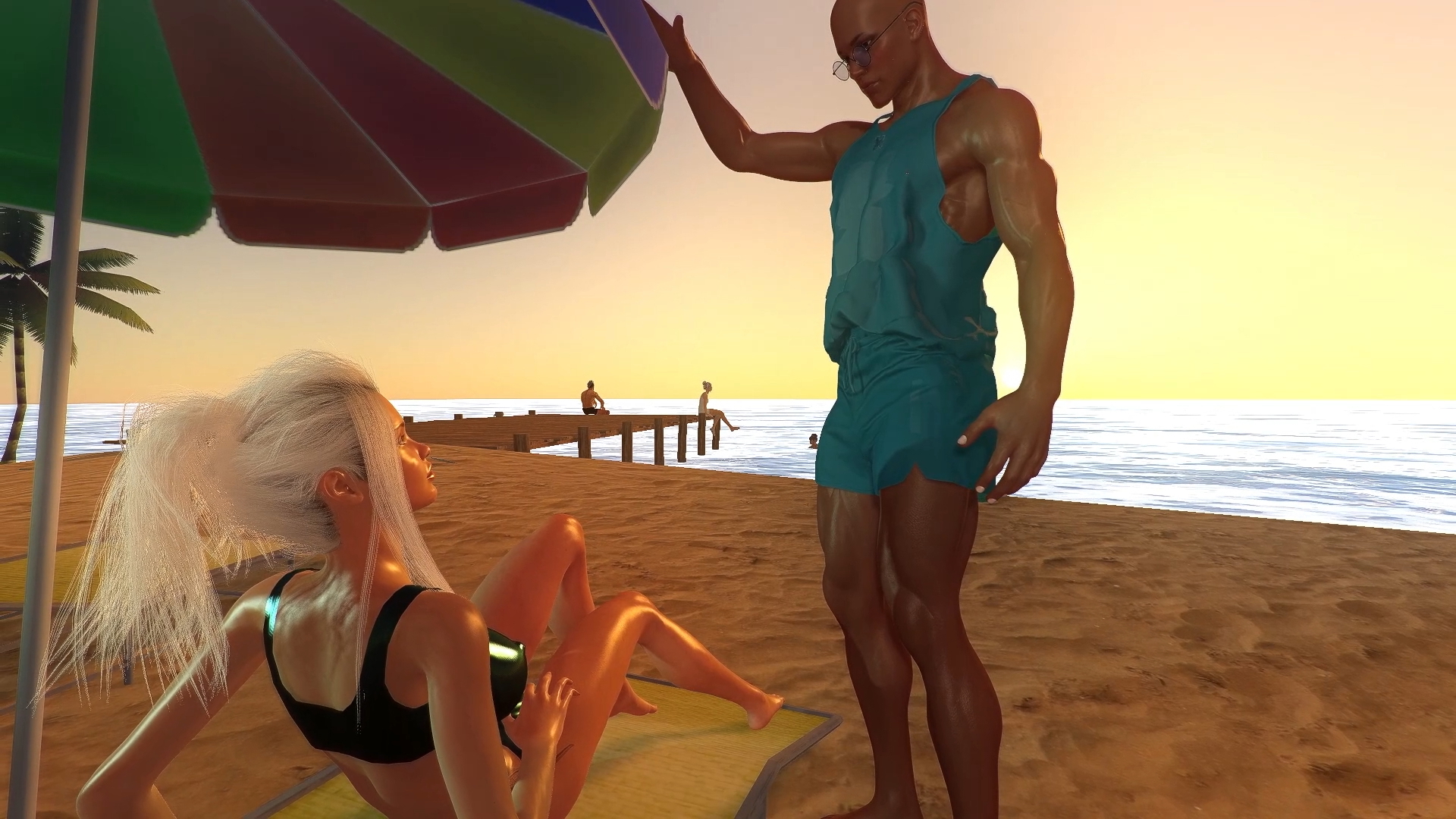Beach Playtime  Futa Futanari Beach Blowjob Anal Anal Penetration Anal Sex Futa On Male