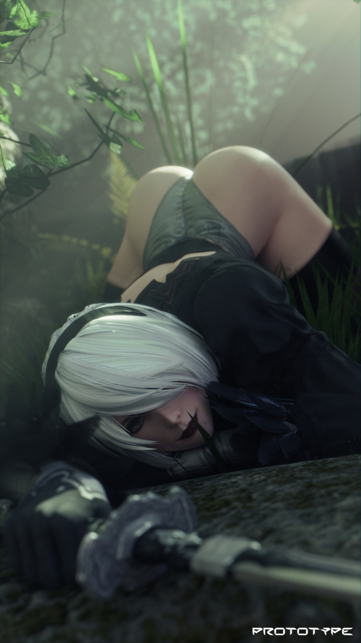 2b is here Yorha 2b Nier Automata Nier (series) 