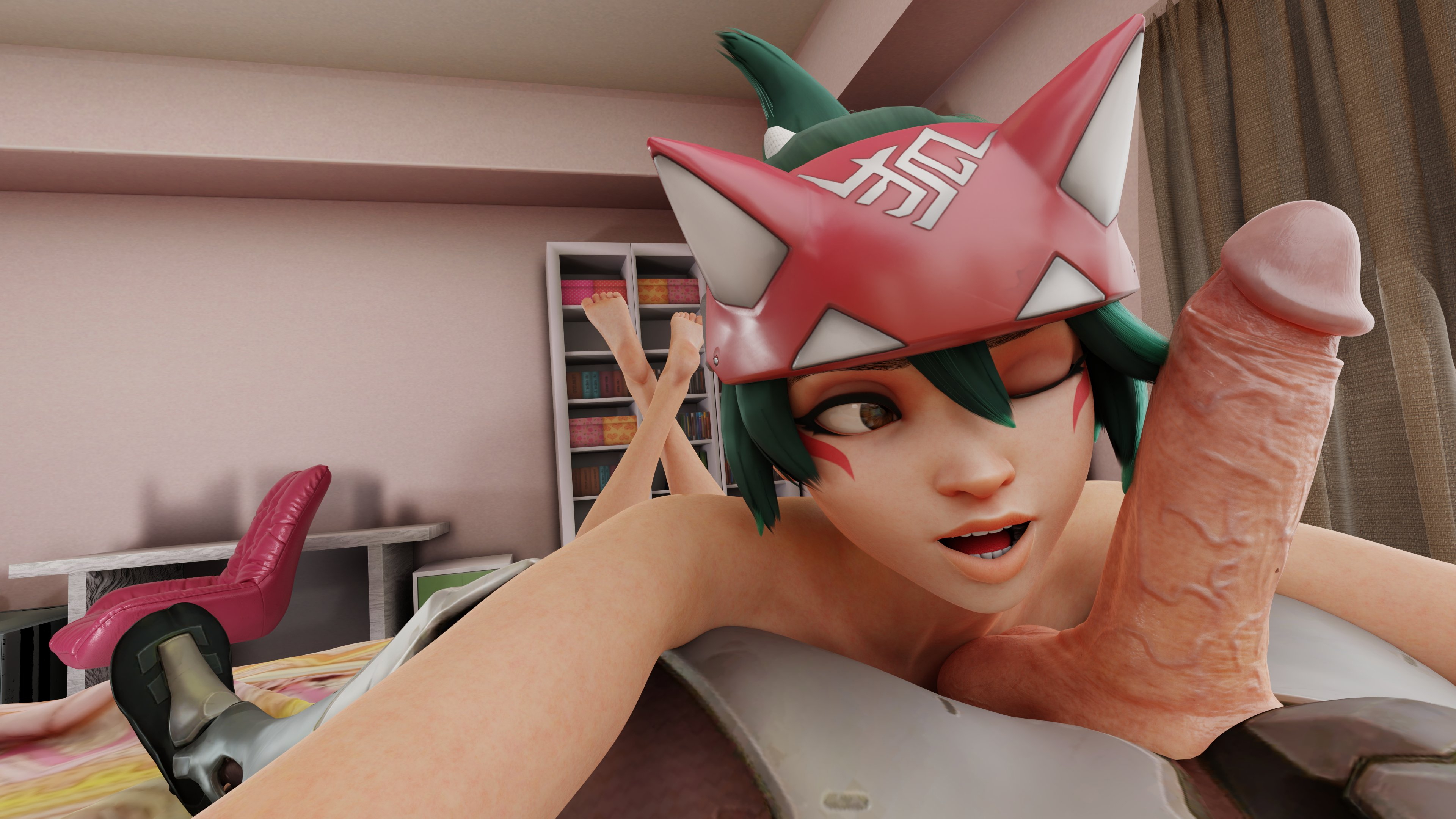 Kiriko’s special healing Kiriko Overwatch Blizzard Genji Penis Big penis