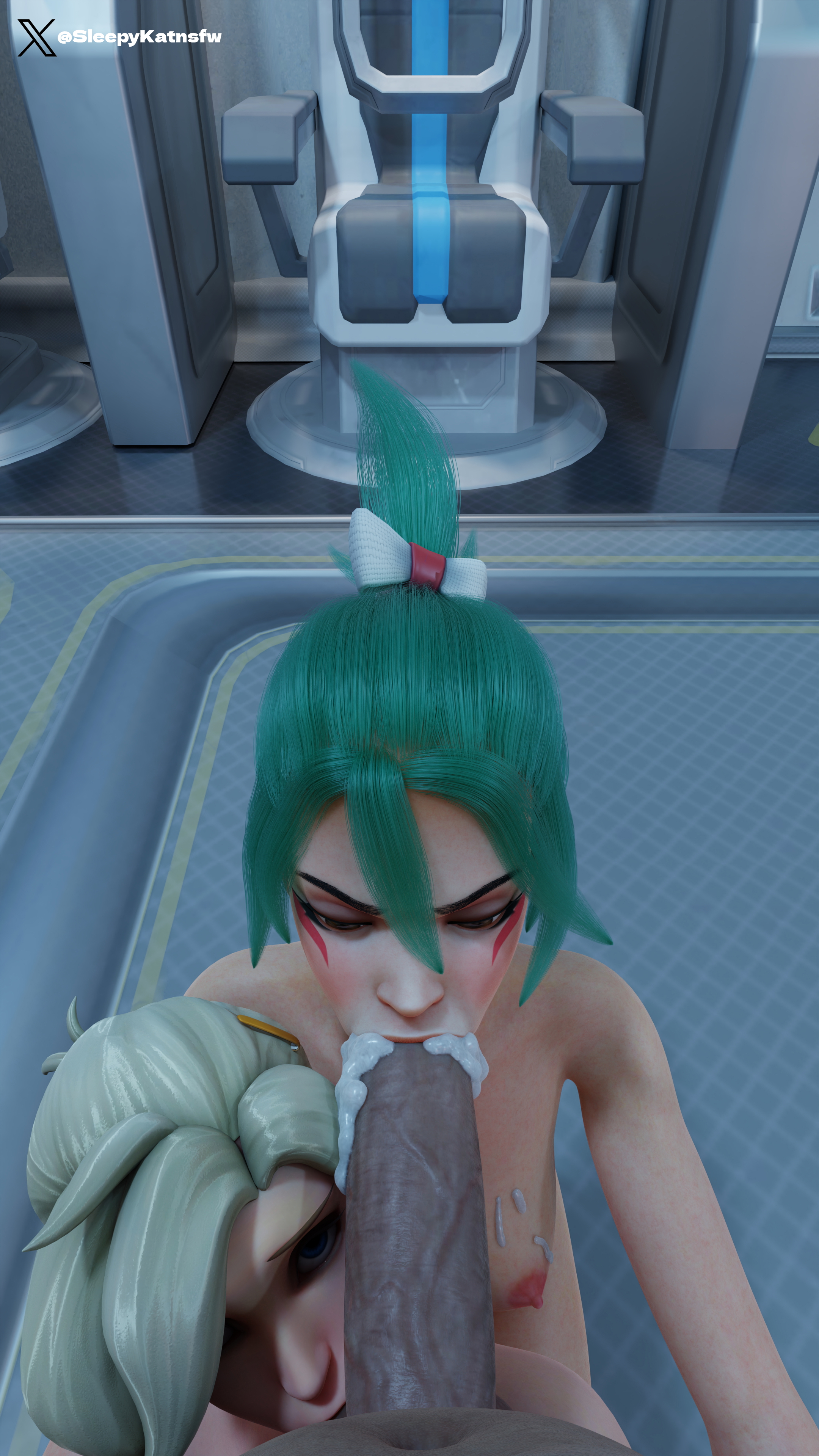 Kiriko sucking Kiriko Overwatch Mercy Blowjob Sucking Sucking Cock Ball Sucking Oral Oral Sex Pov Male Pov Pov Eye Contact Blue Eyes Brown Eyes 2