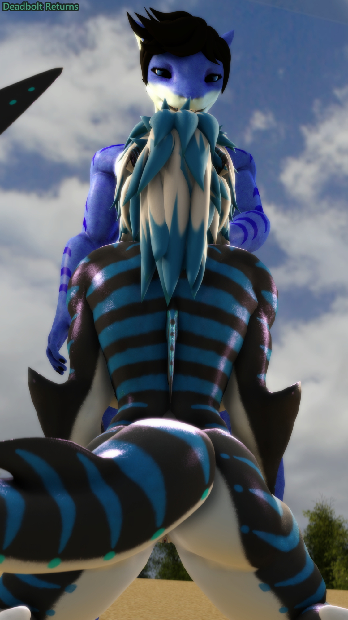 Beach Sharks Having Fun Nikolya "nika" Akulova Dahsharky Original Original Character Sfm Source Filmmaker