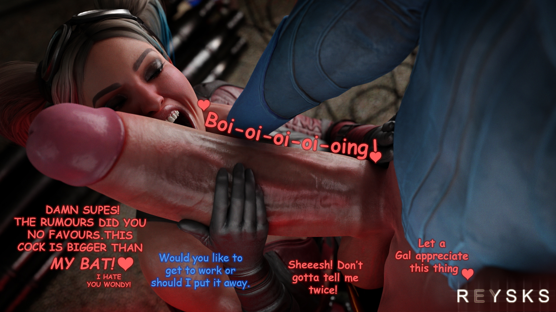 Harley Quinn and Superman - Red Kryptonite Harley Quinn Superman Dc Comics Anal Dick In Boobs Big boobs Dick Massive Dick 8
