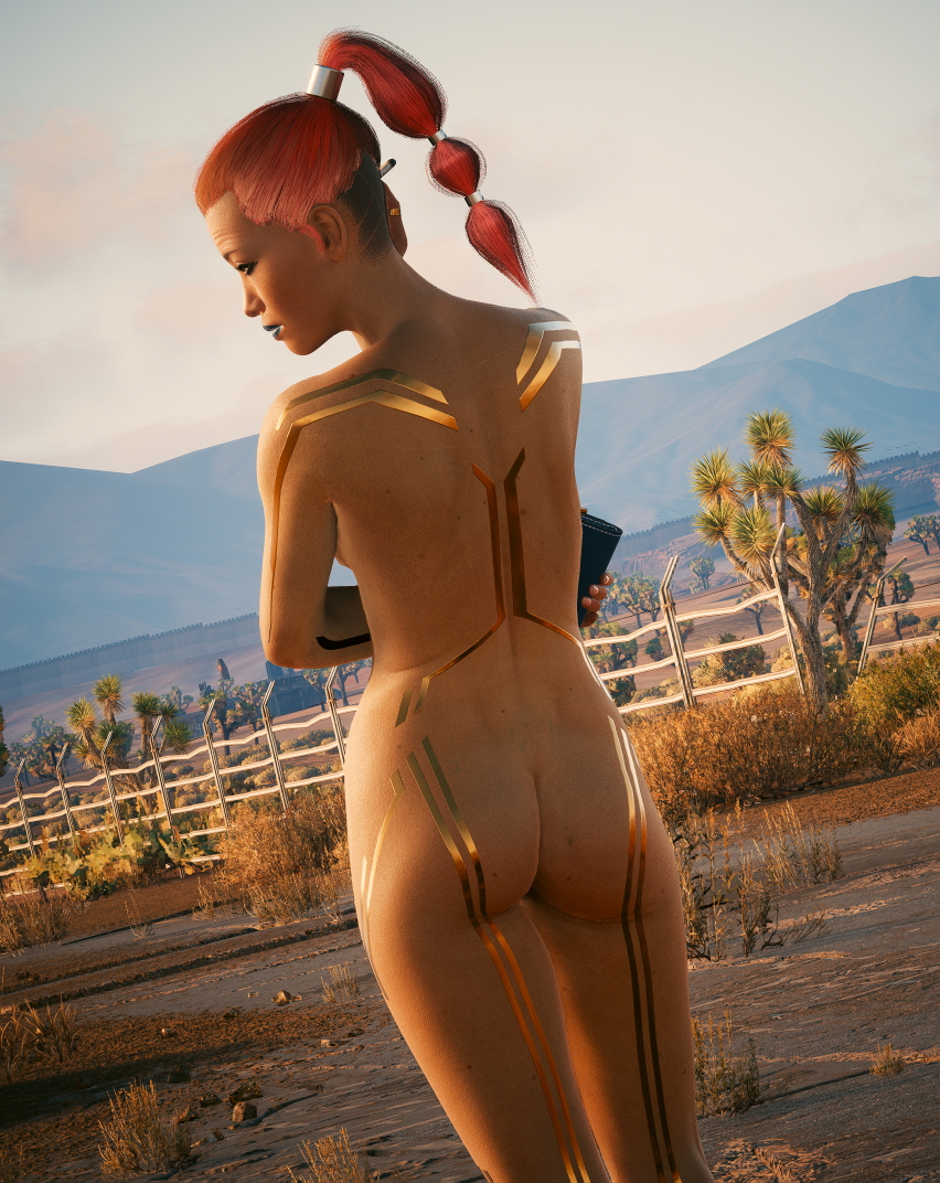 Maiko Maeda showing off her beautiful body Cyberpunk2077 