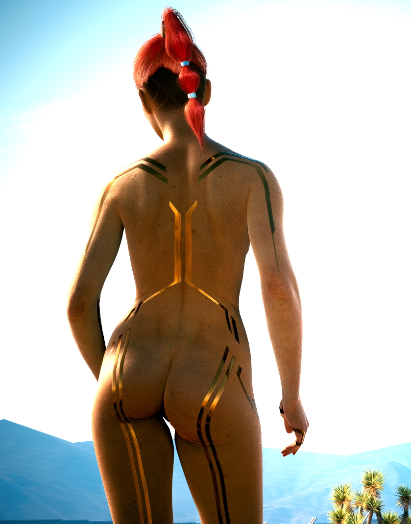 Maiko Maeda showing off her beautiful body Cyberpunk2077  3