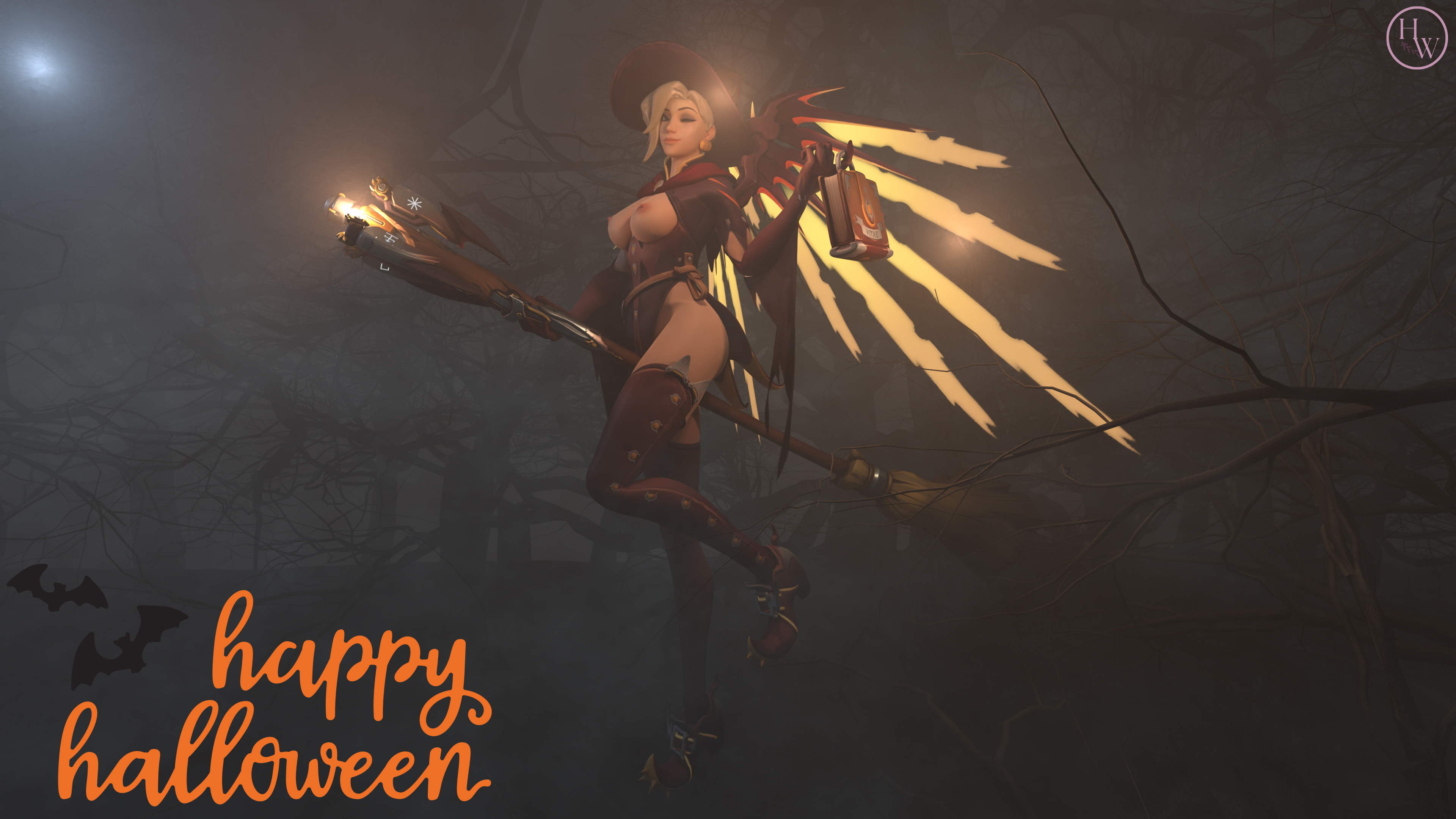 Witch Mercy - Happy Halloween Mercy Overwatch 