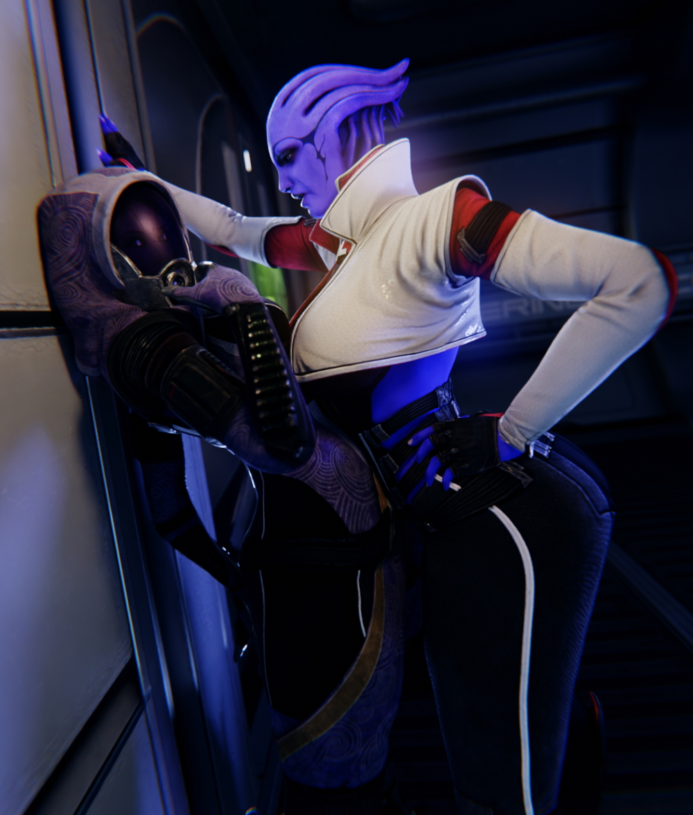 Mass Effect Poses #1 Mass Effect Asari (mass Effect) Quarian Pinup