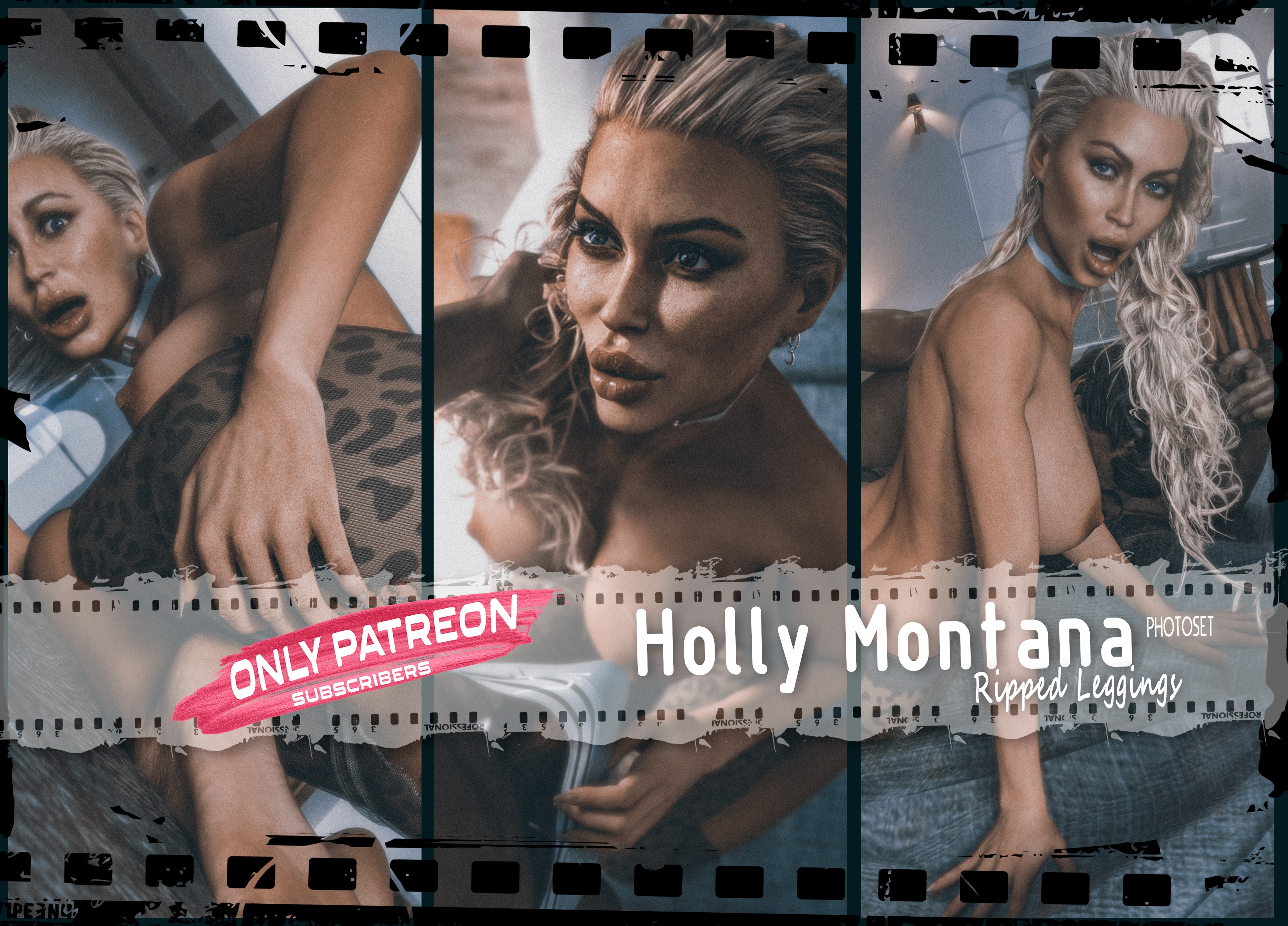 Holly Montana - Ripped Leggings [Photoset]