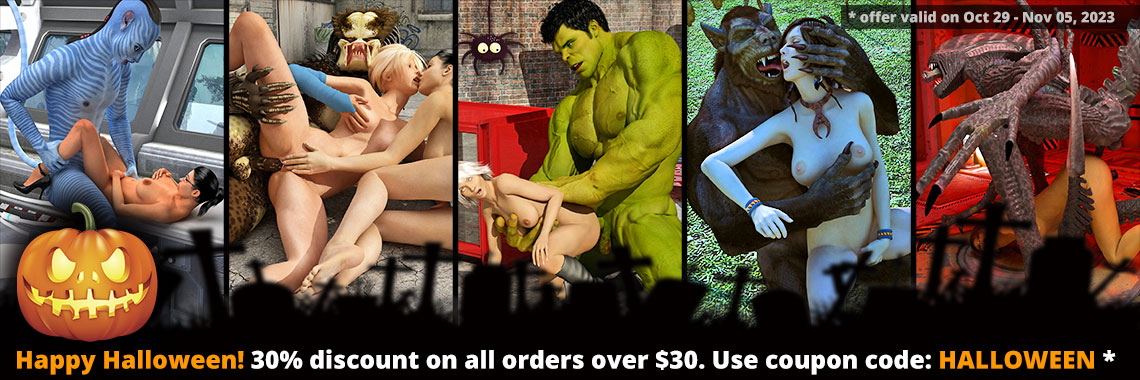 30% OFF! Use coupon HALLOWEEN at checkout! 👉 https://erobits.com/artists/insane-3d/ 👈