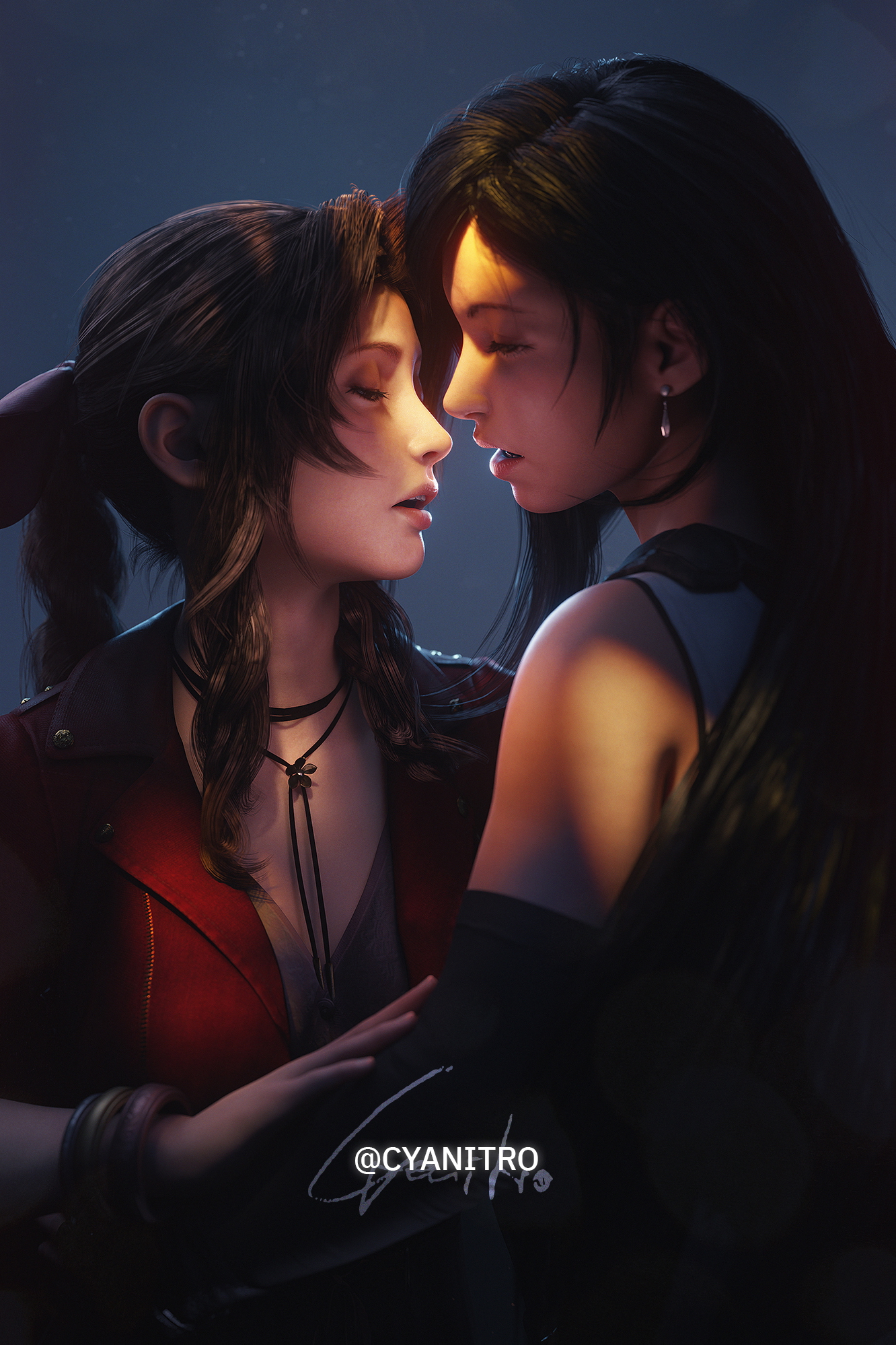 Aerith+Tifa sfw